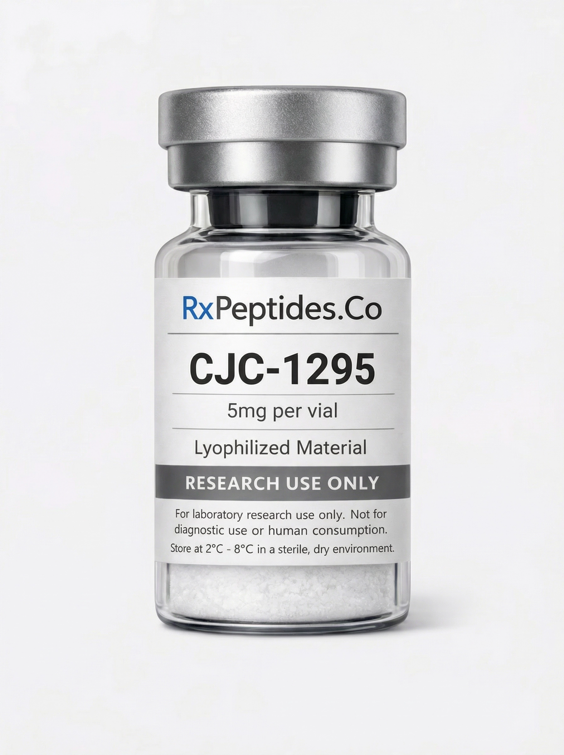 CJC-1295 (w/o DAC) 10 mg research peptide vial - 10 mg lyophilized