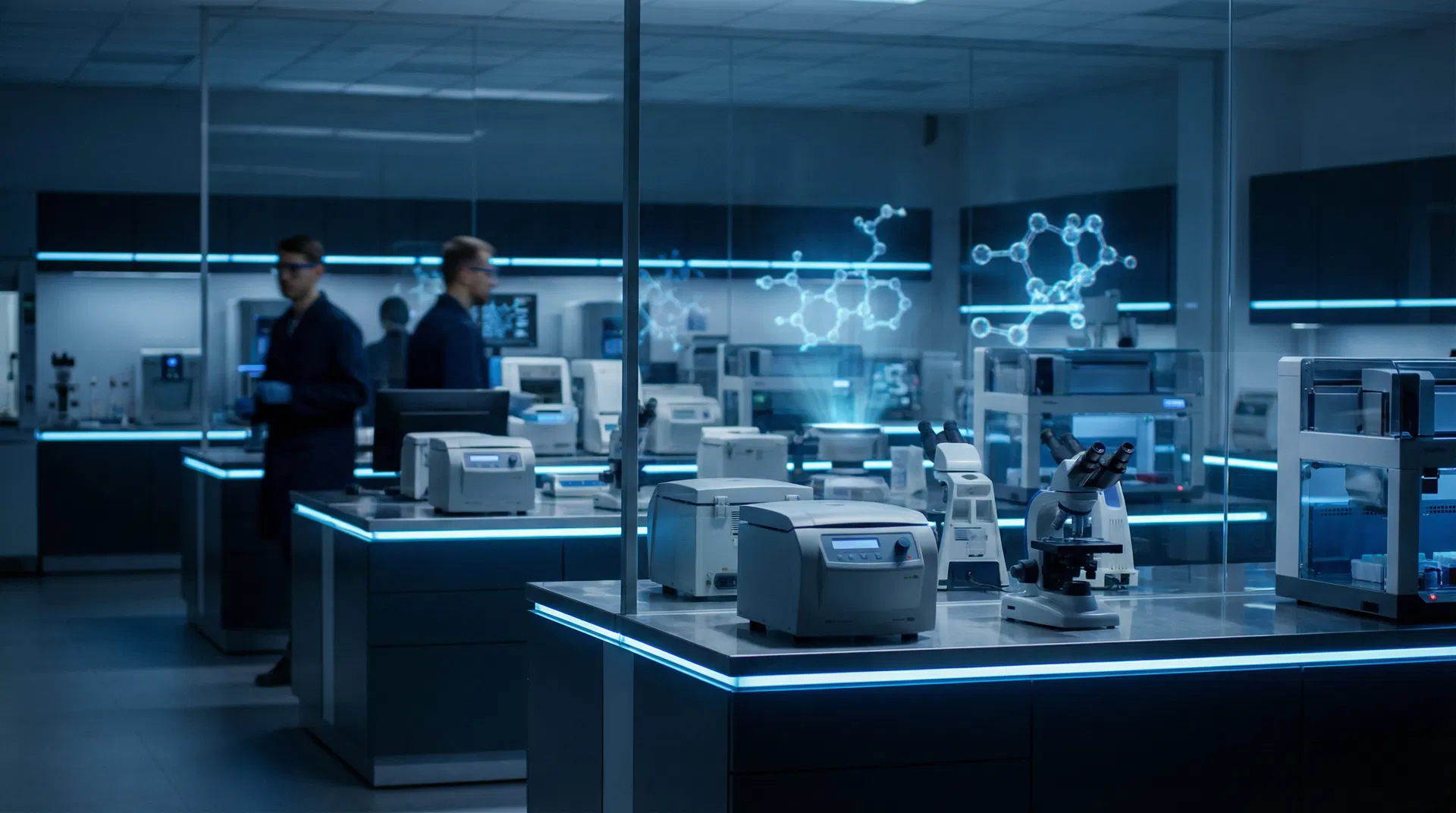 cGMP-certified research laboratory for peptide synthesis and quality control