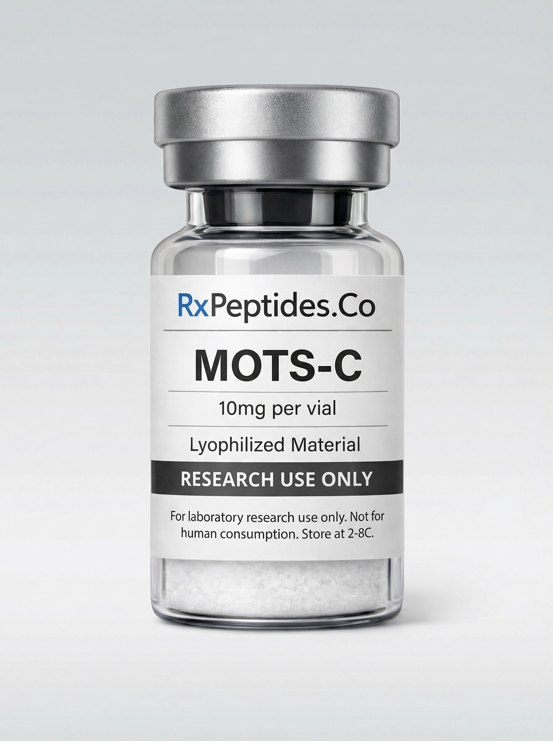 MOTS-C 10 mg research peptide vial - 10 mg lyophilized