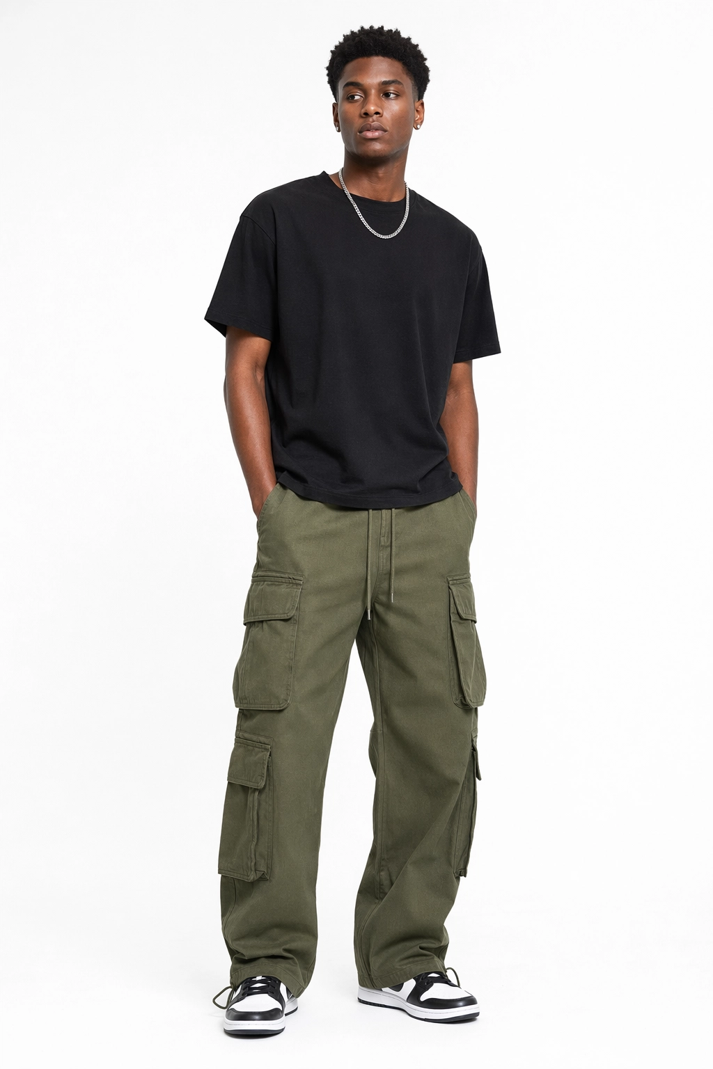 Olive cargo pants