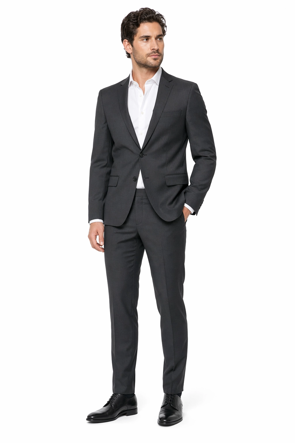 Men’s charcoal suit