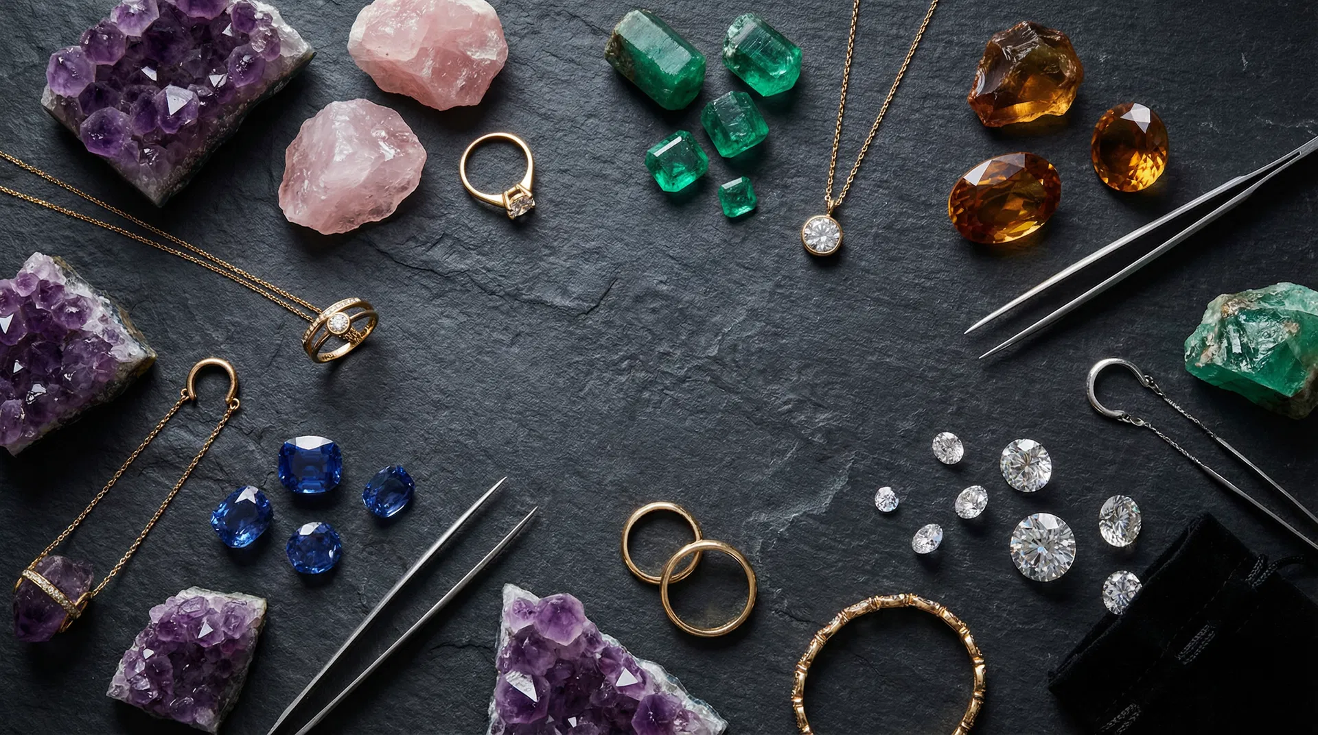 Crystals and gemstones