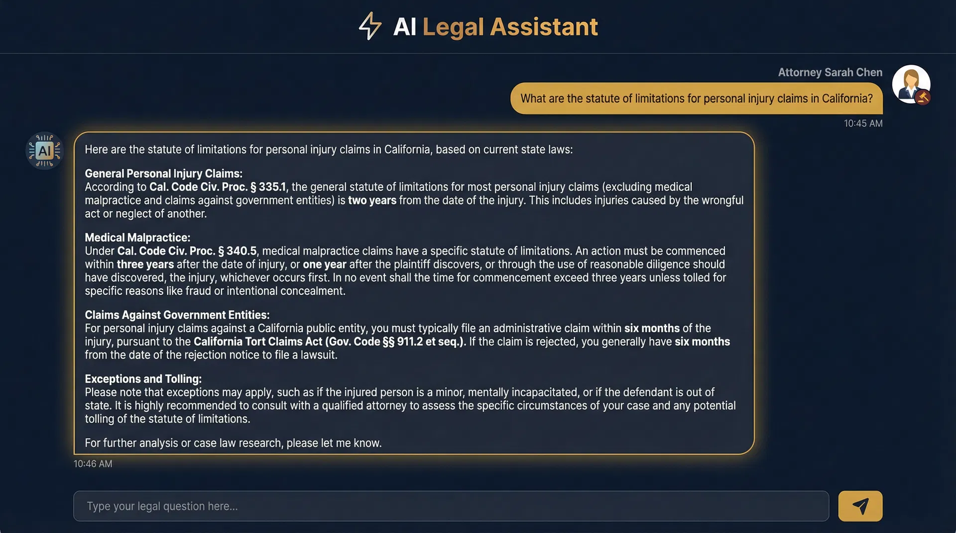 AI Legal Assistant