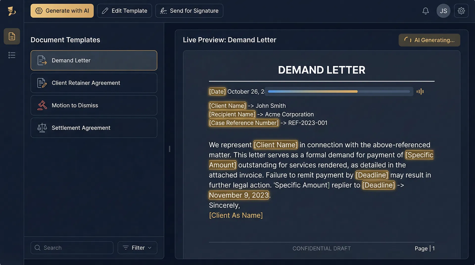 AI Document Generation