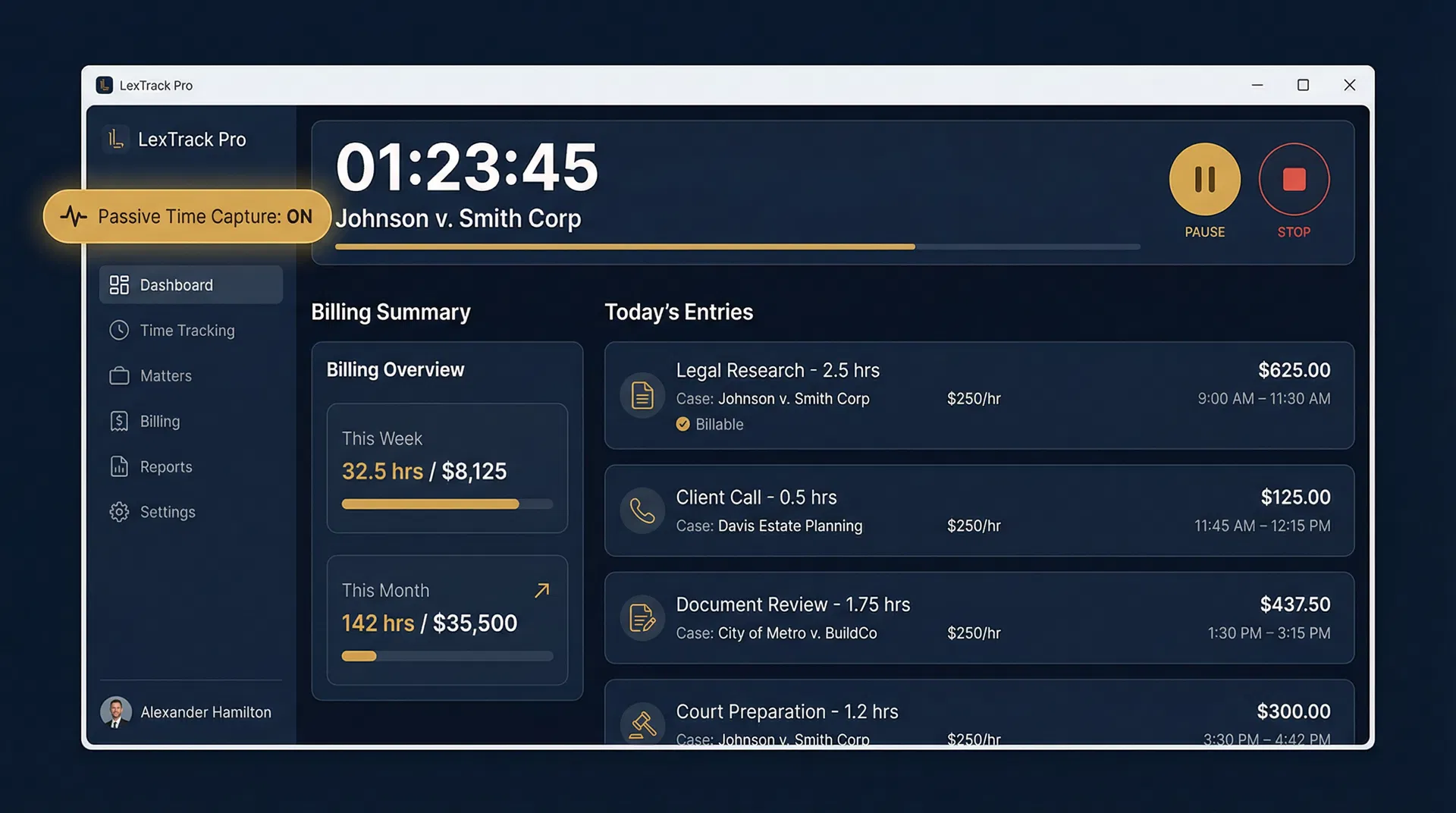 Time Tracking & Billing