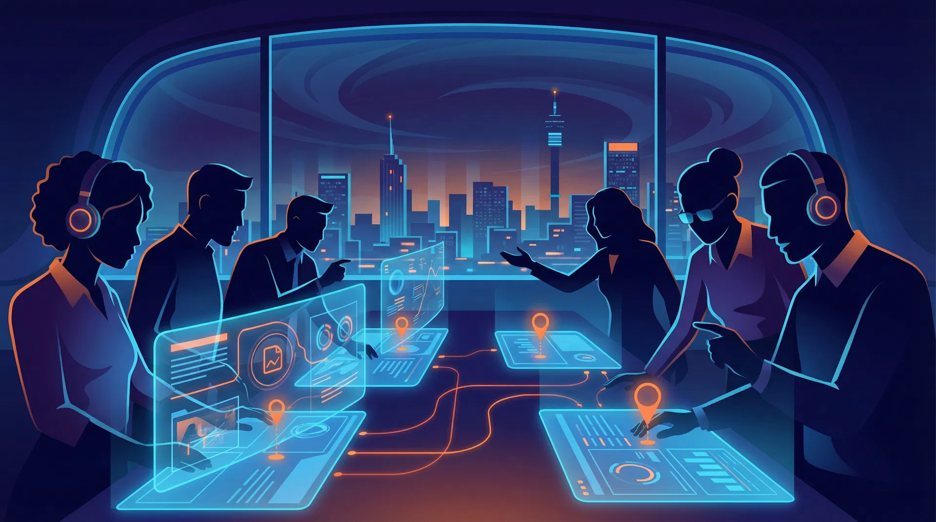 RaveDigital team collaborating