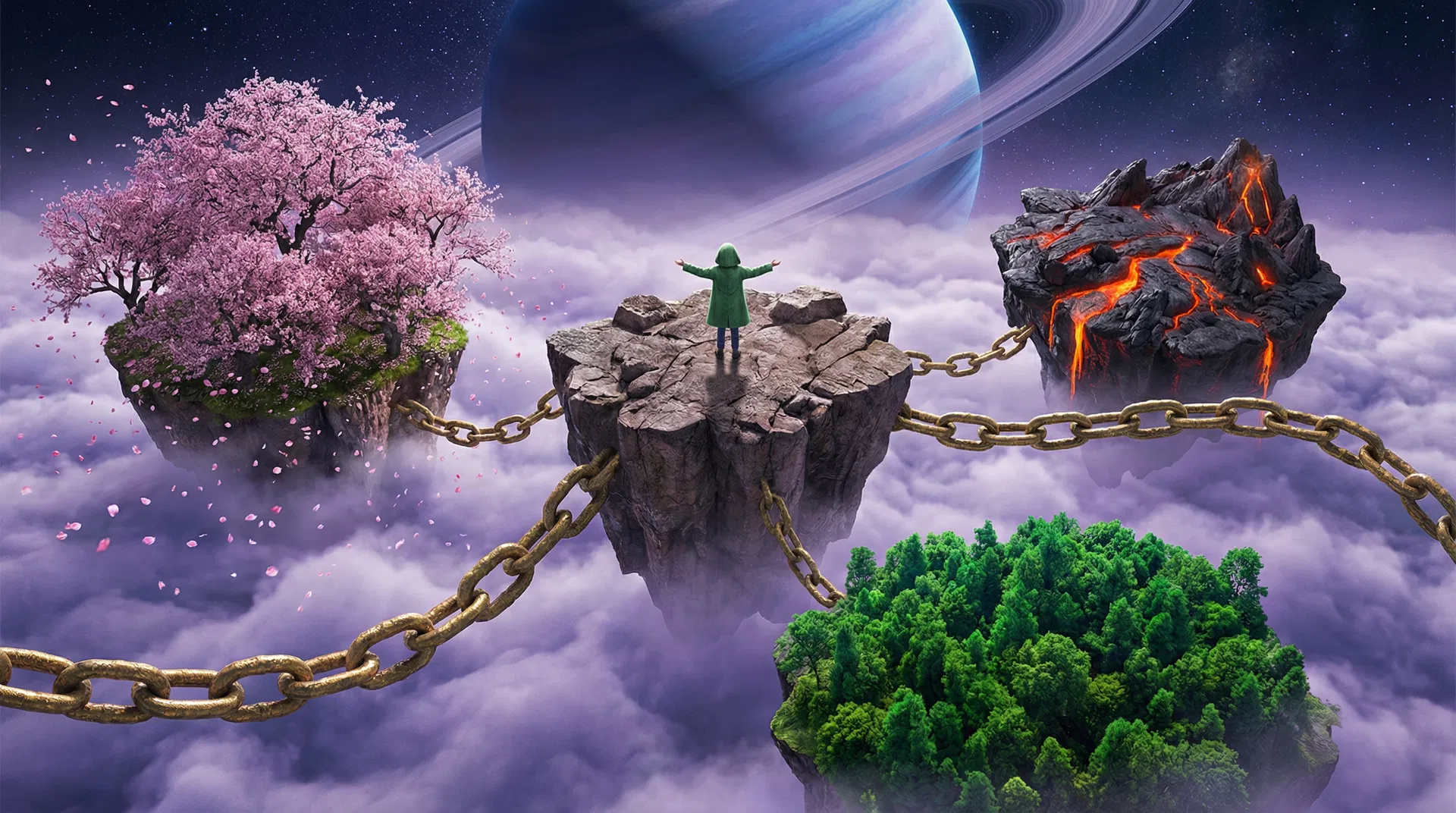 Jade Explorer — Floating Islands 8K