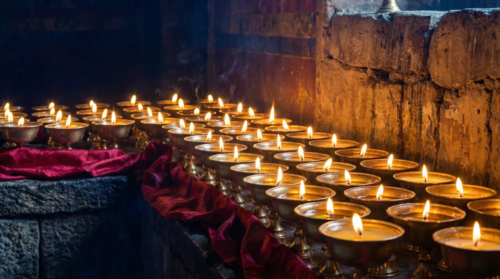 Ladakh — Butter Lamp Offering