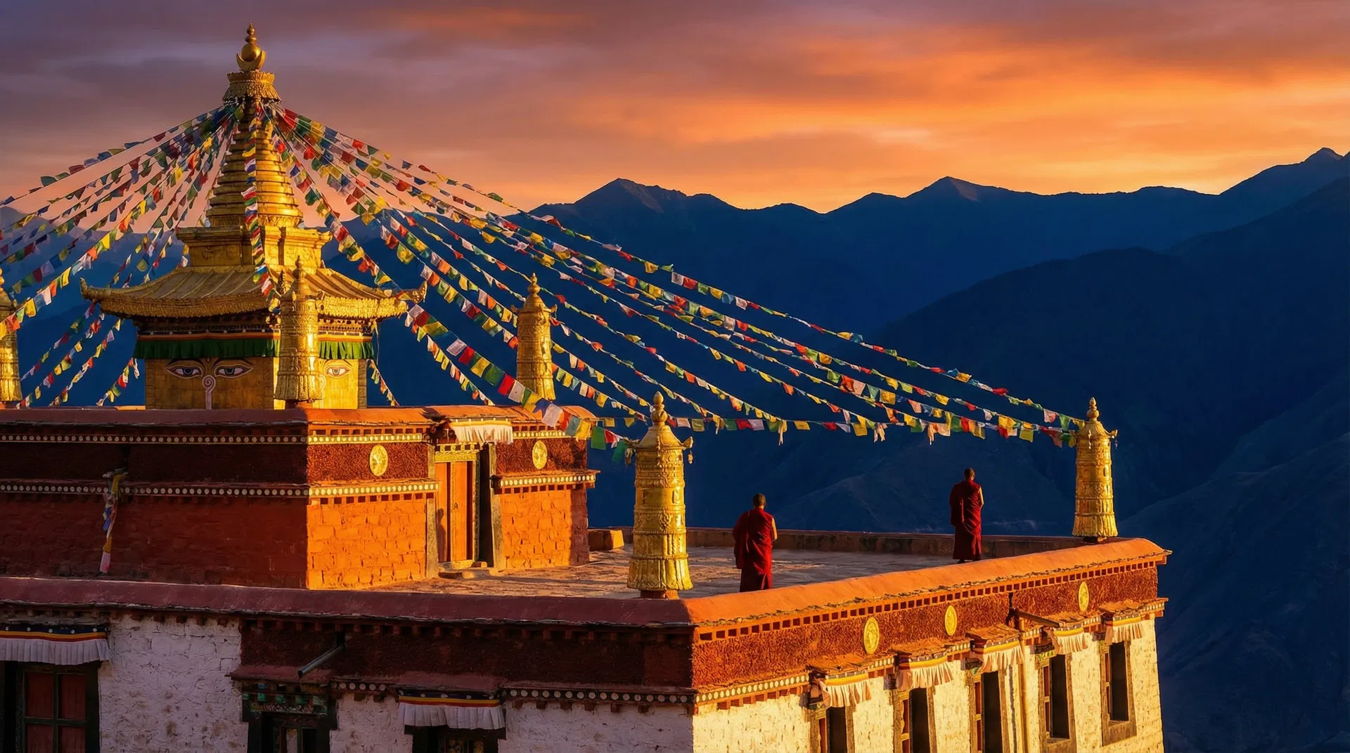 Ladakh — Temple at Twilight