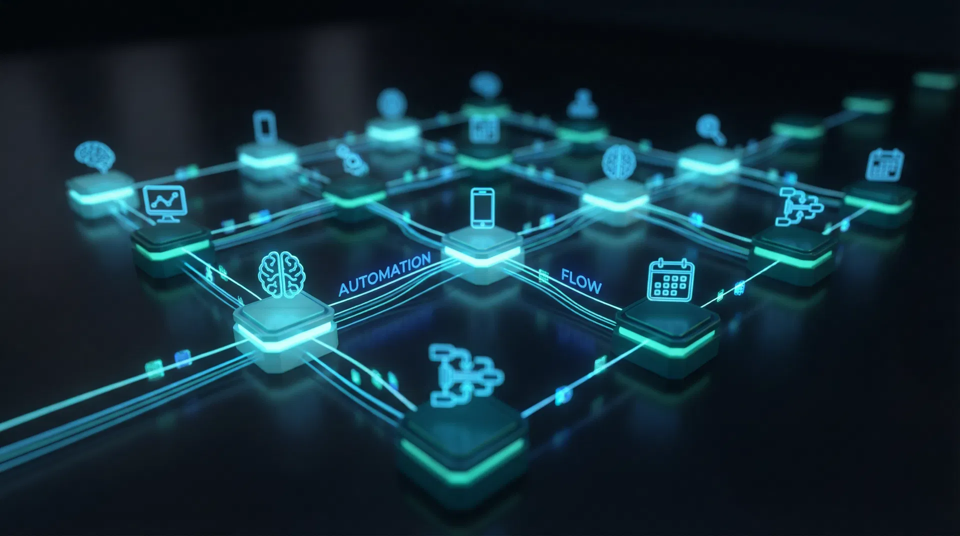 AI automation workflow visualization