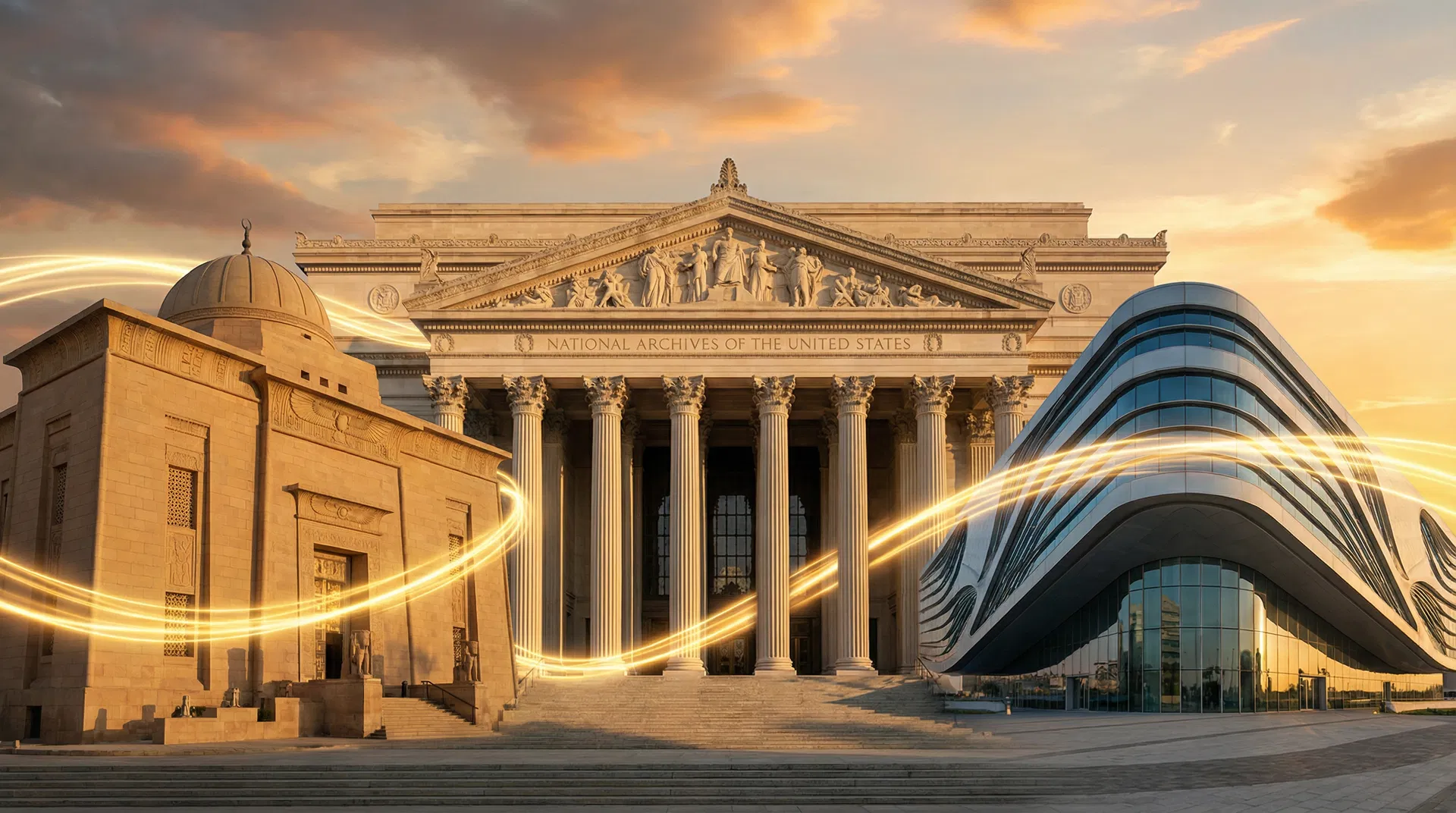 مقارنة الأرشيفات الدولية