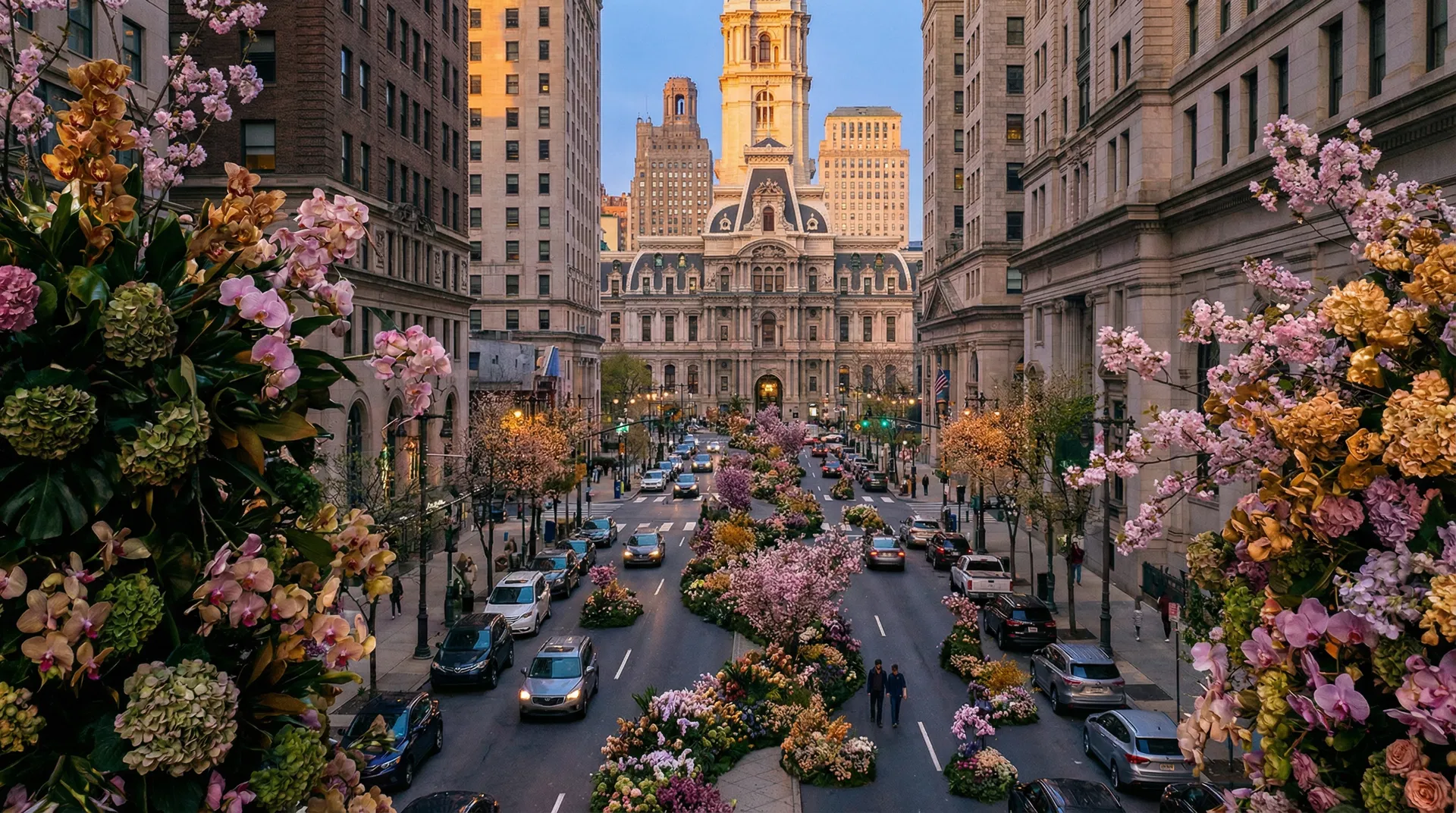 Philadelphia's Broad Street in bloom