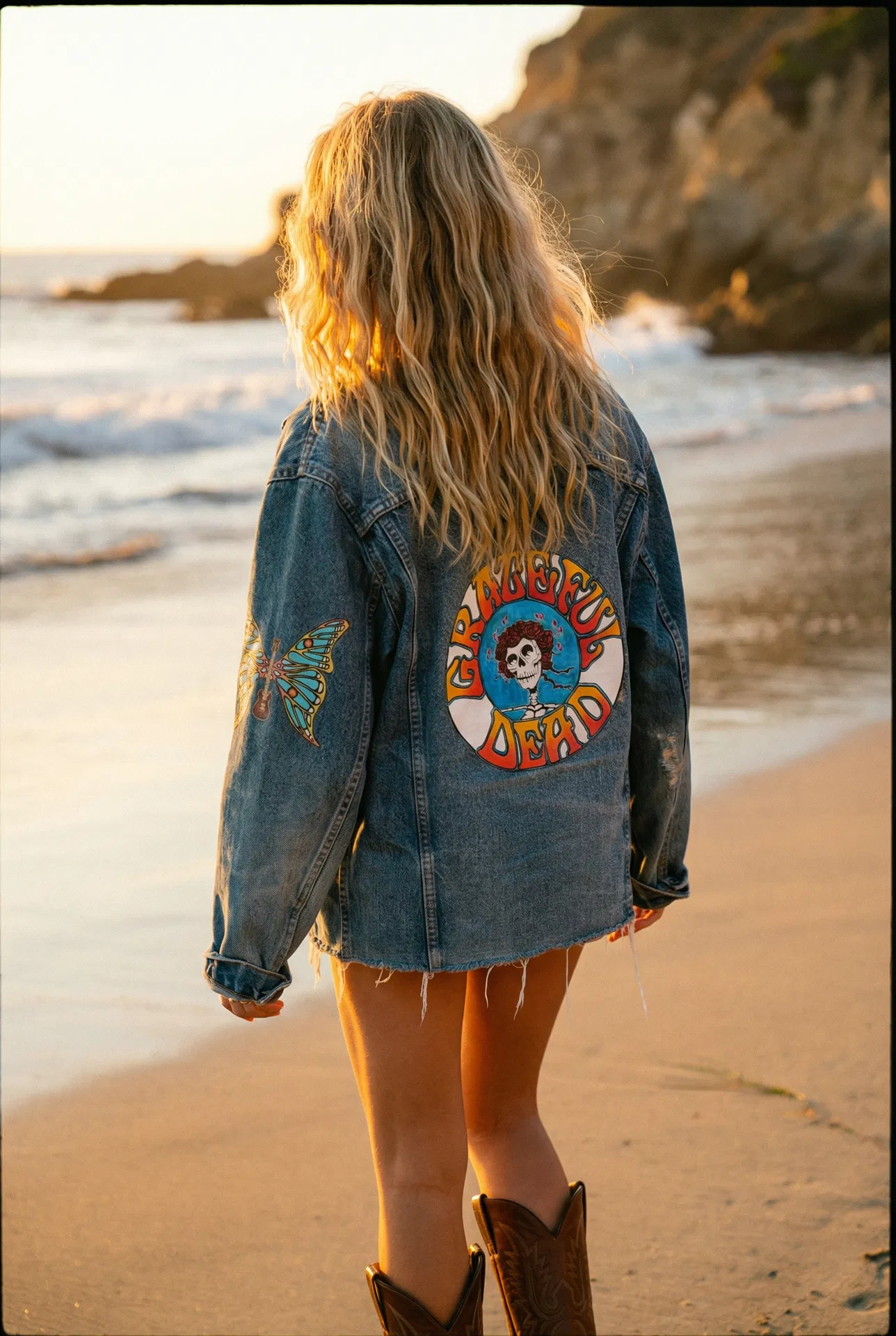 JoSloArt hand-painted denim jacket