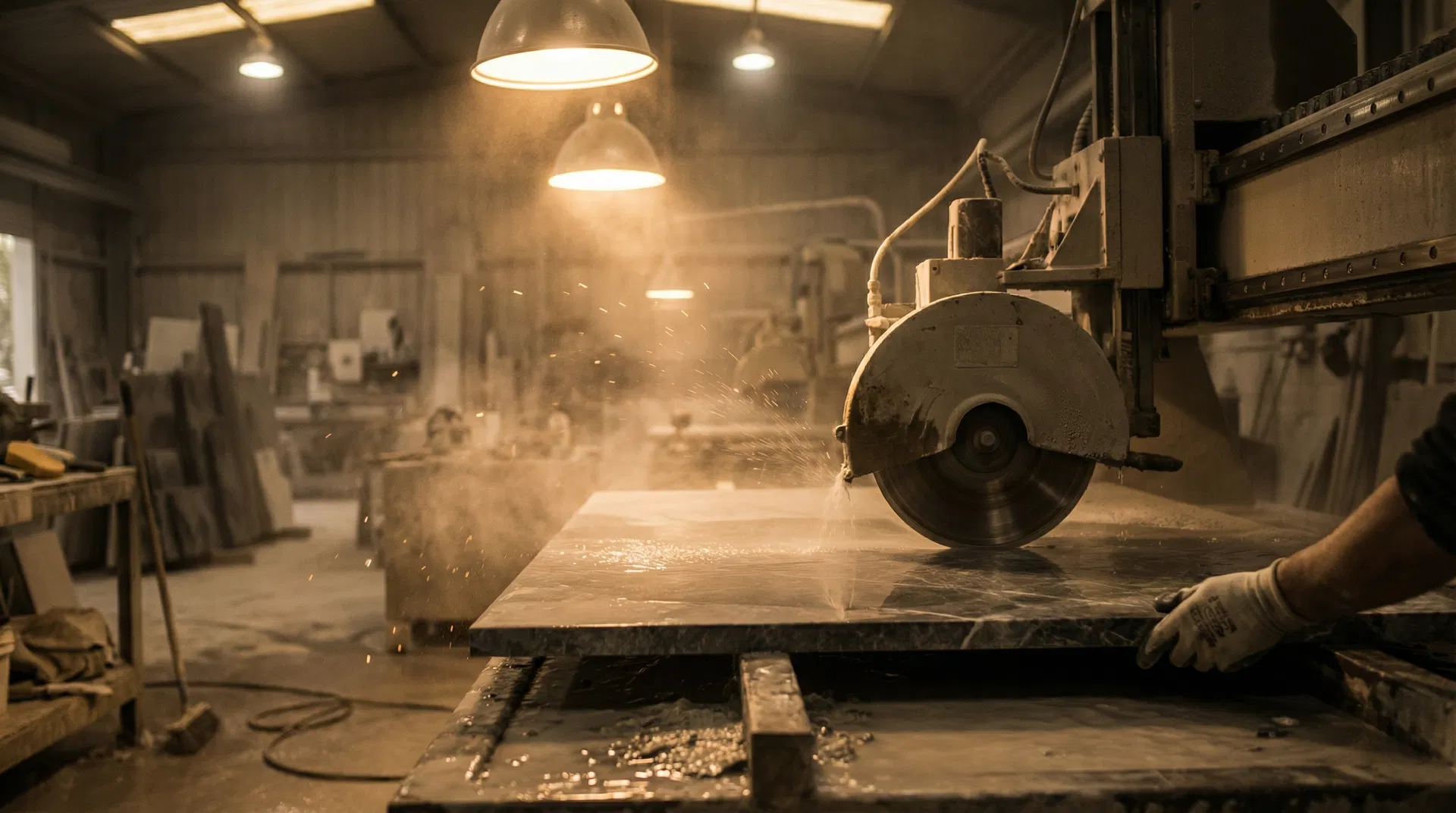 Processo de fabricação em pedra
