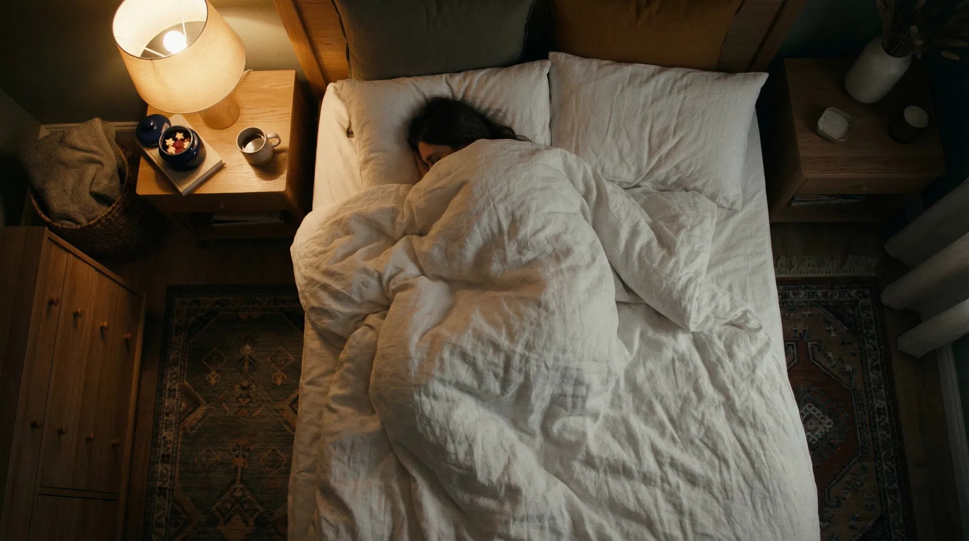 Person sleeping peacefully