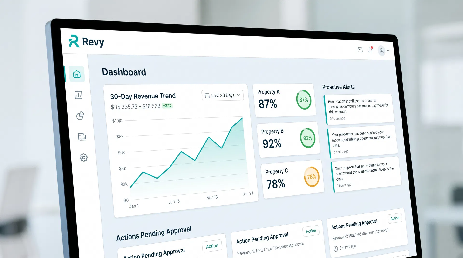 Revy AI Revenue Manager Dashboard