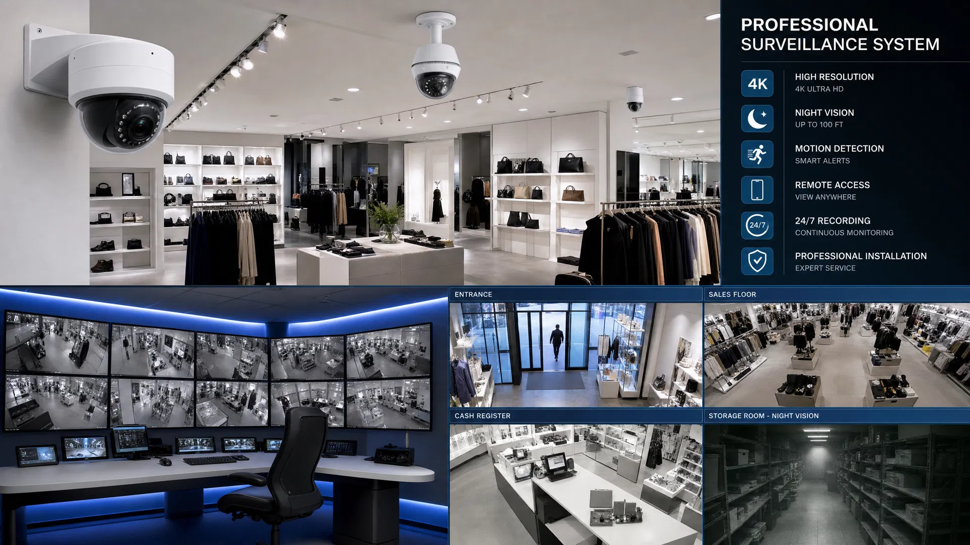 Professional surveillance camera system by Cave Integration
