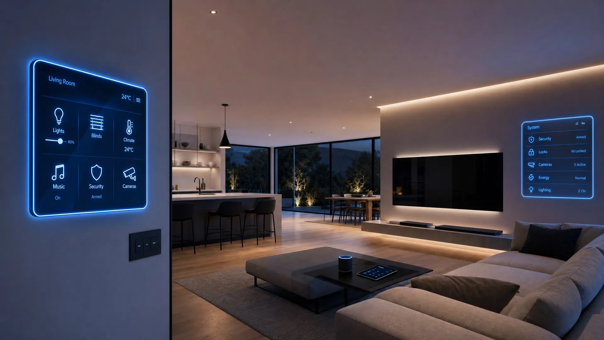 Smart home automation control system by Cave Integration