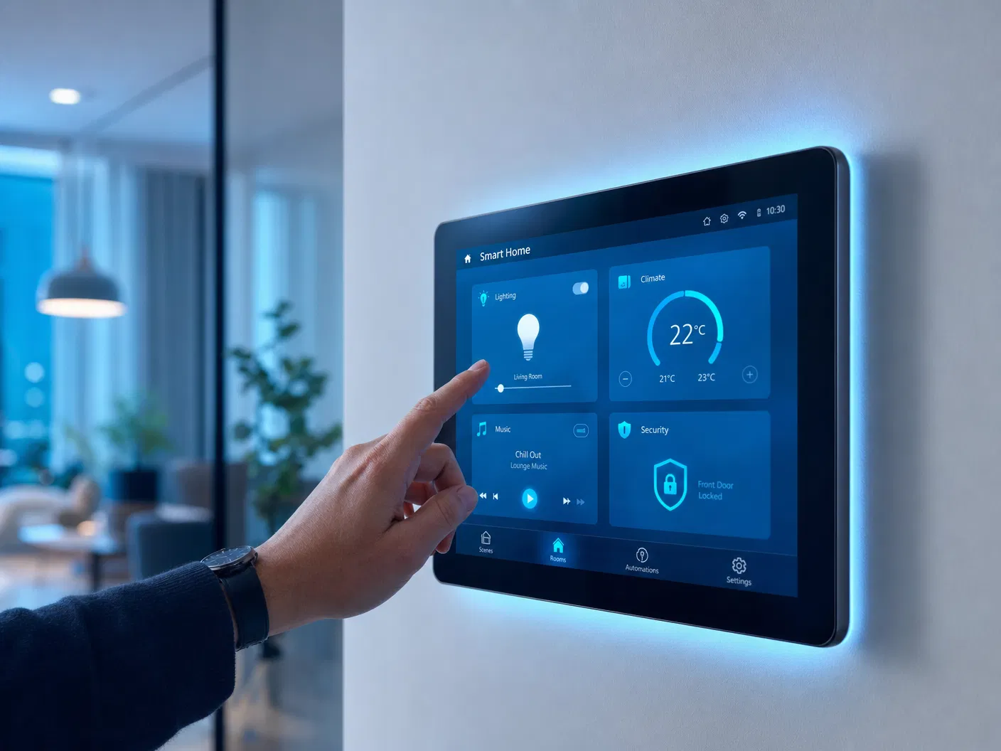 Smart home control panel installation Calgary