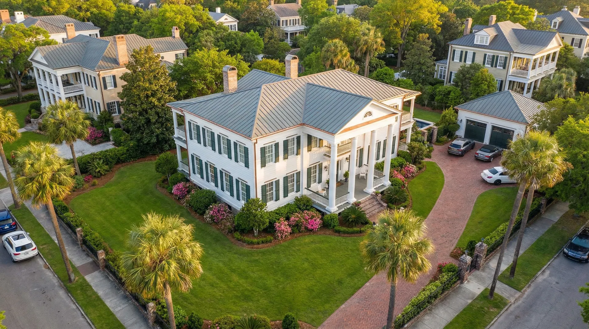 Beautiful Charleston home with gutter protection