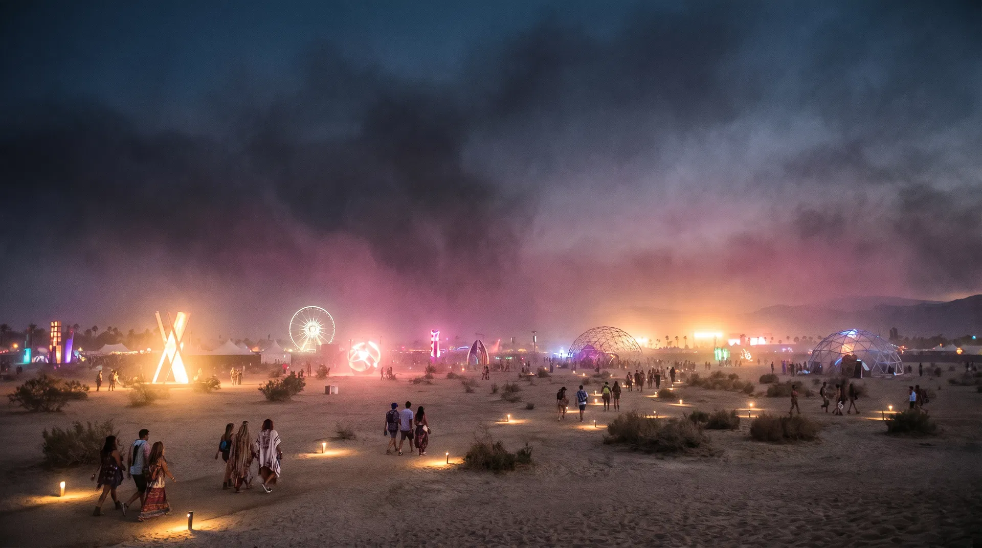 What the walk between installations reveals about Coachella’s visual identity in 2026