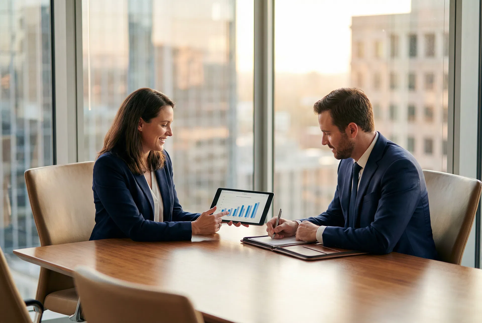 Business advisors in a professional meeting