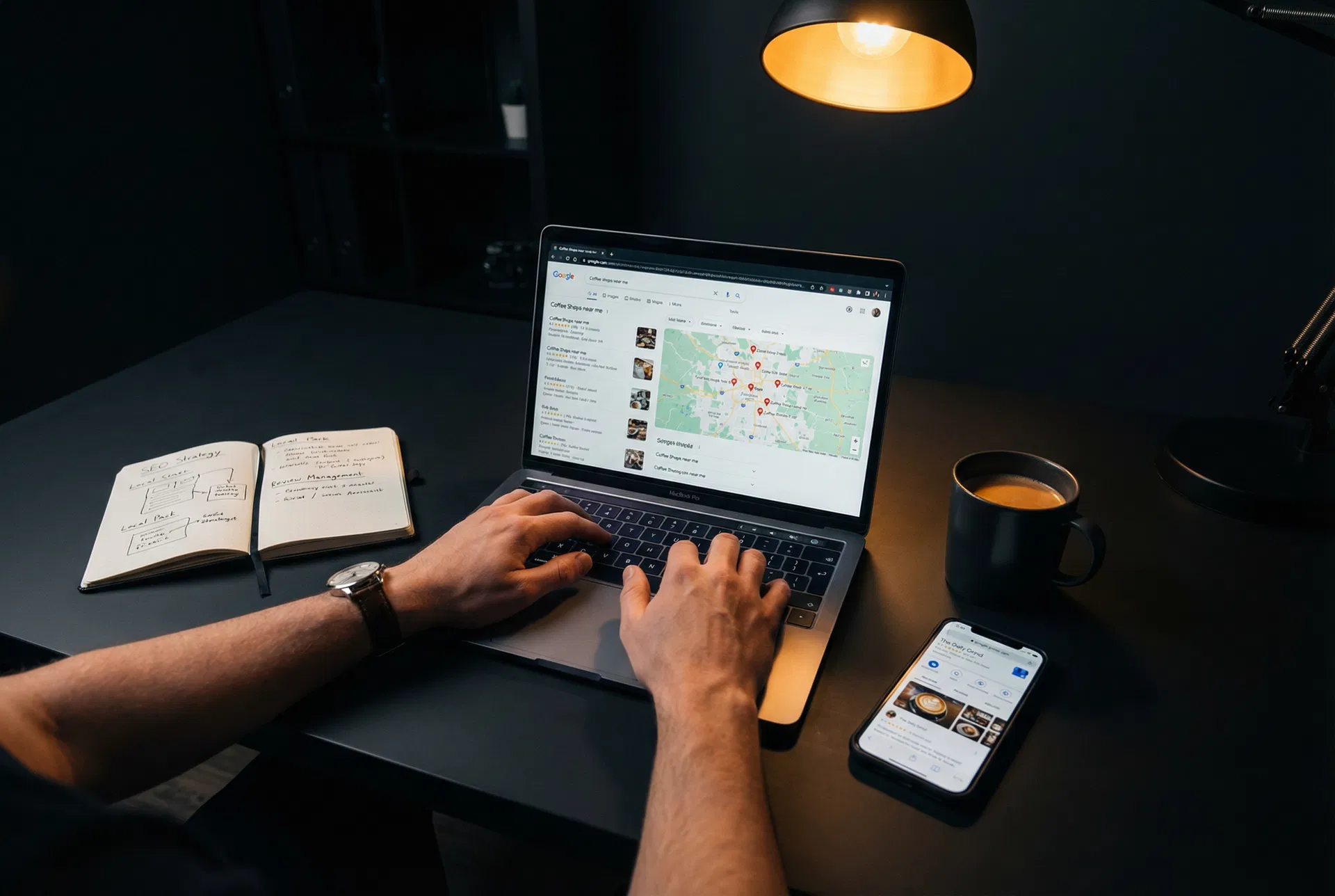 Stvnsn Digital agency workspace — strategic digital marketing for service businesses