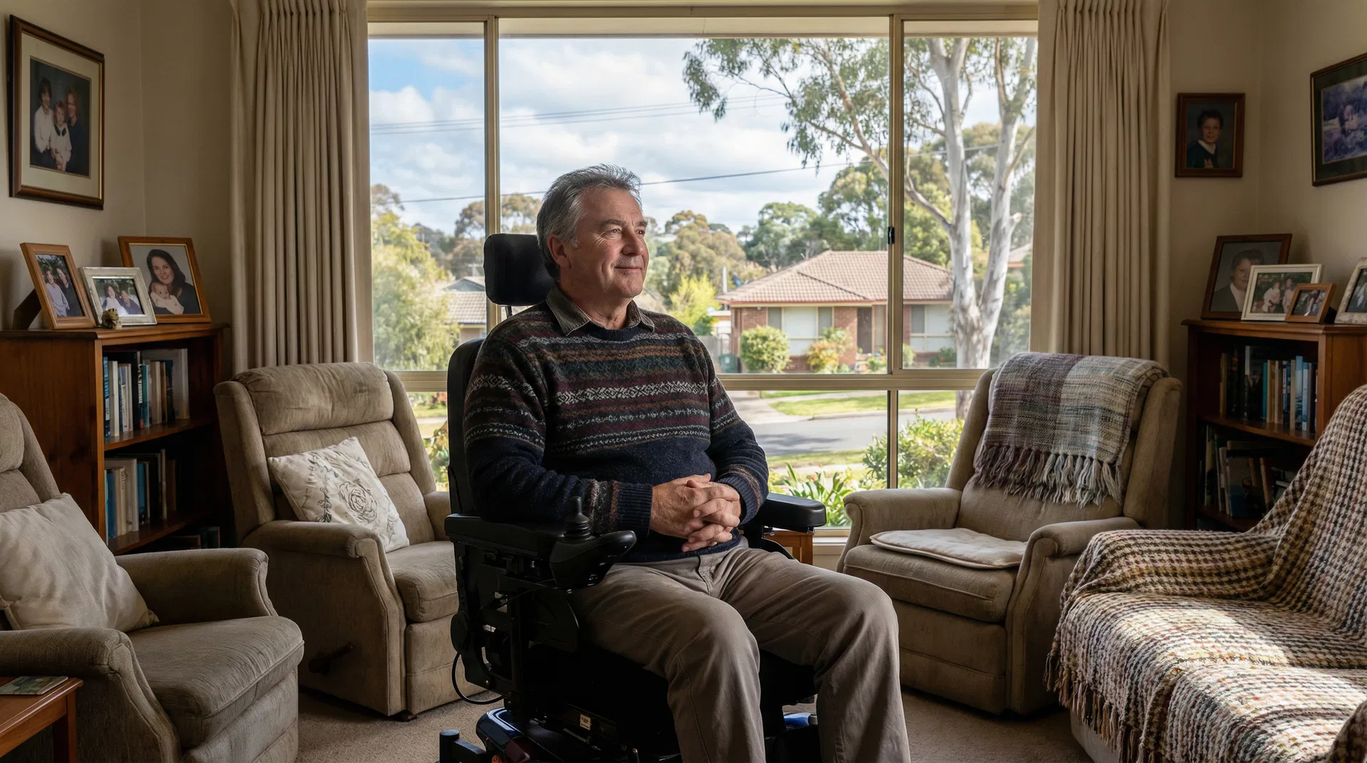 Person with disability at home