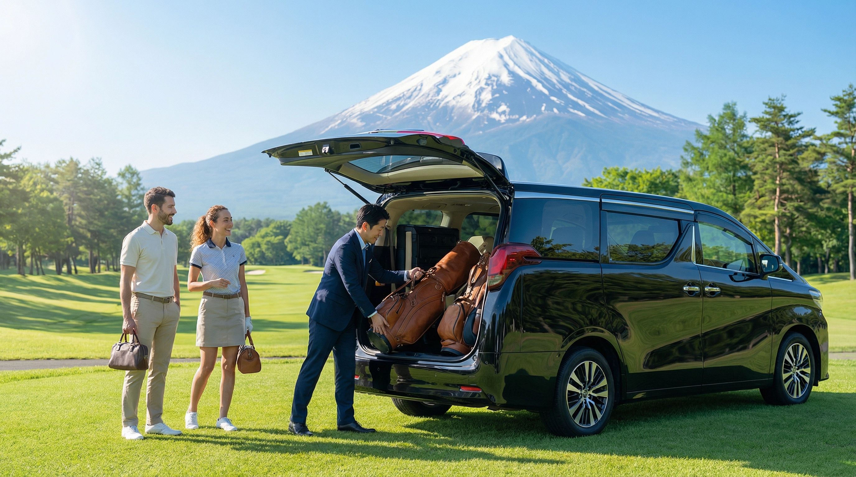 ゴルフ場送迎タクシーの選び方｜早朝・バッグ対応・グループ利用
