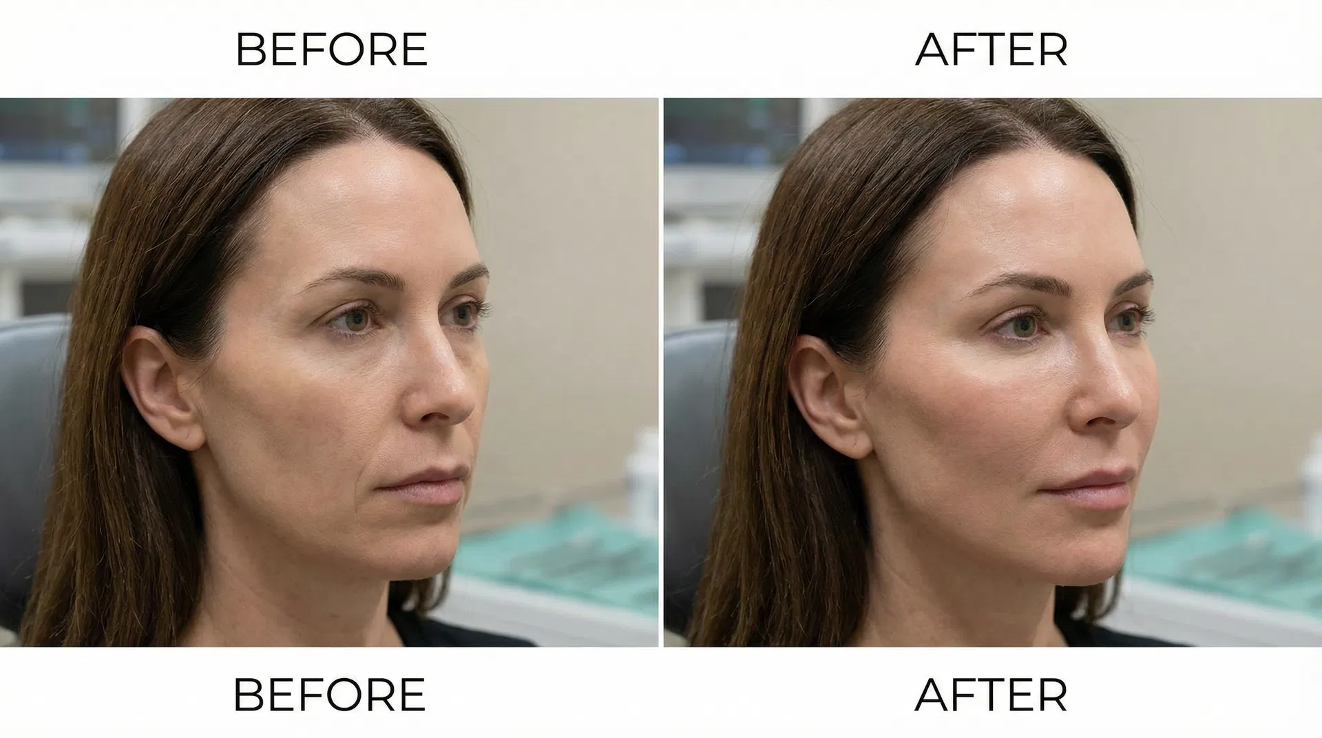 Cheek Enhancement before and after