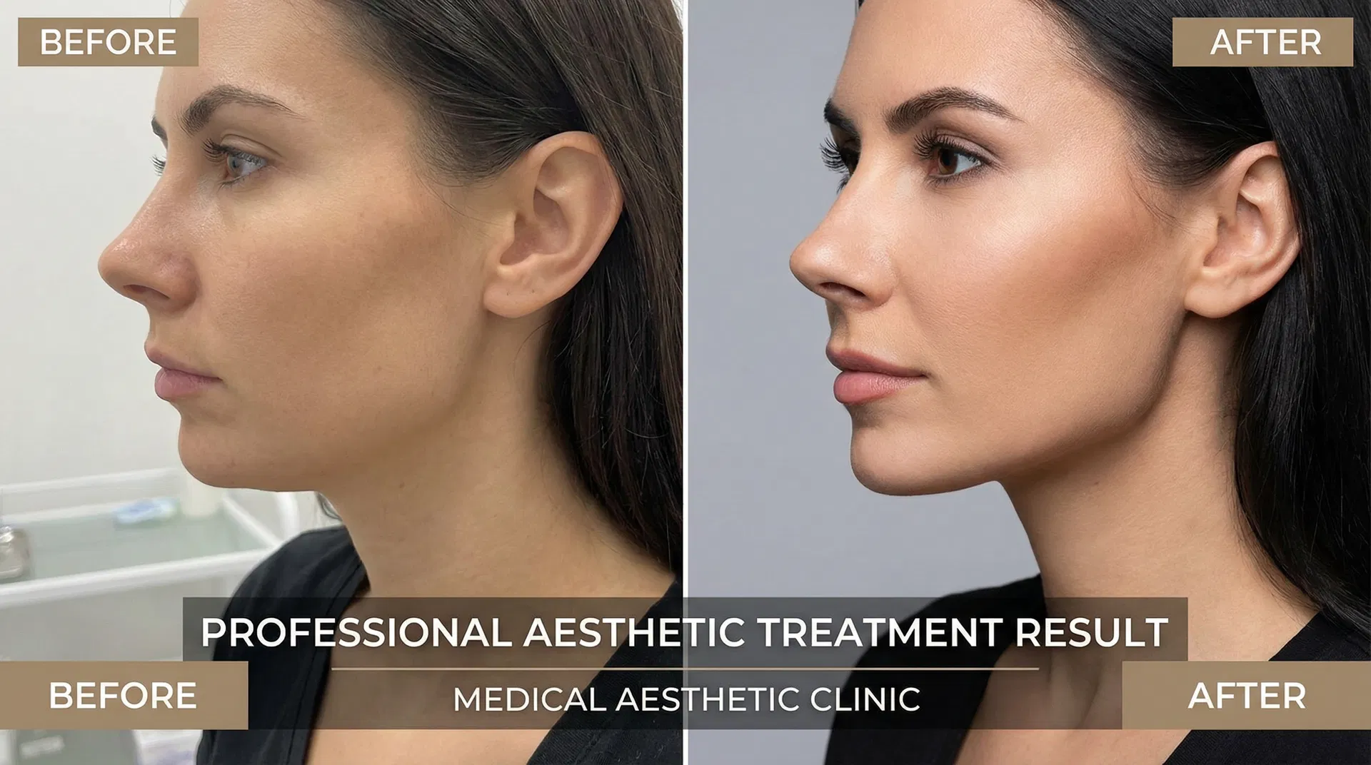 Jawline Contouring before and after