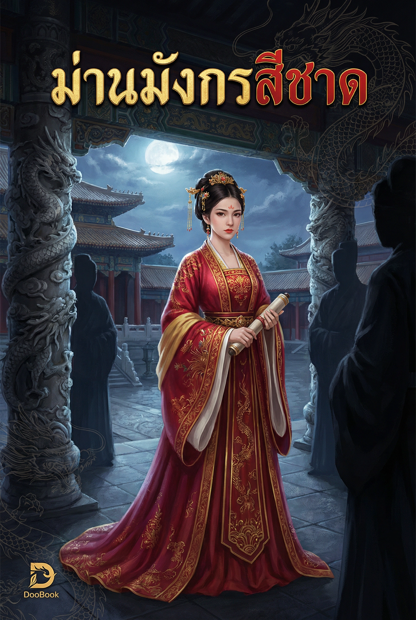 ม่านมังกรสีชาด