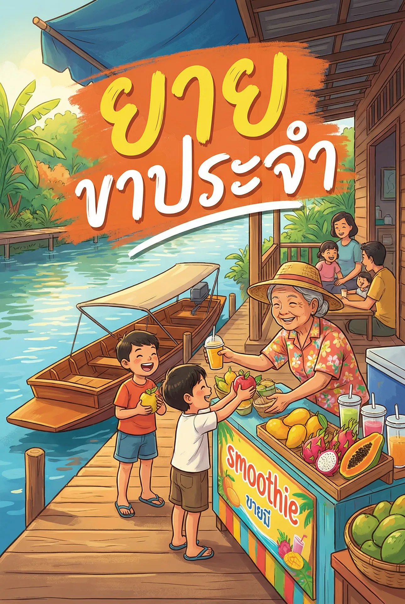 อ่านยายขาประจำ: ร้านน้ำปั่นริมคลองฟรี นิยายออนไลน์จบแล้ว - NIYAITHAI24.COM