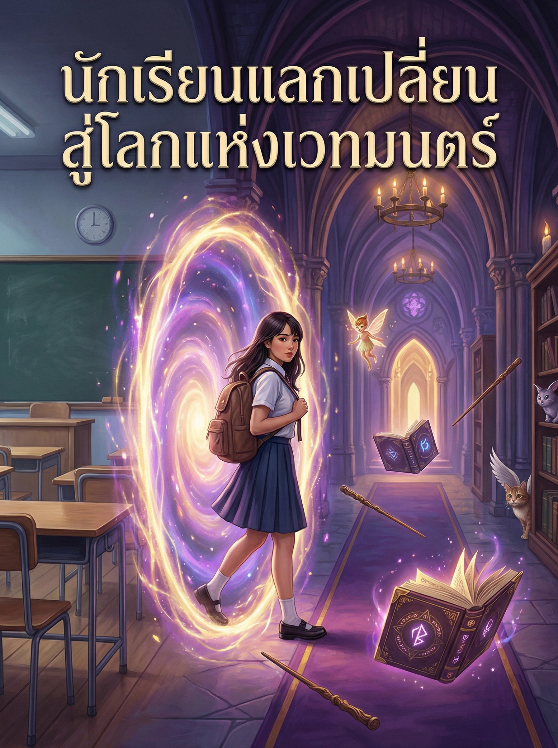 อ่านนักเรียนแลกเปลี่ยนสู่โลกแห่งเวทมนตร์ฟรี นิยายออนไลน์จบแล้ว - NIYAITHAI24.COM