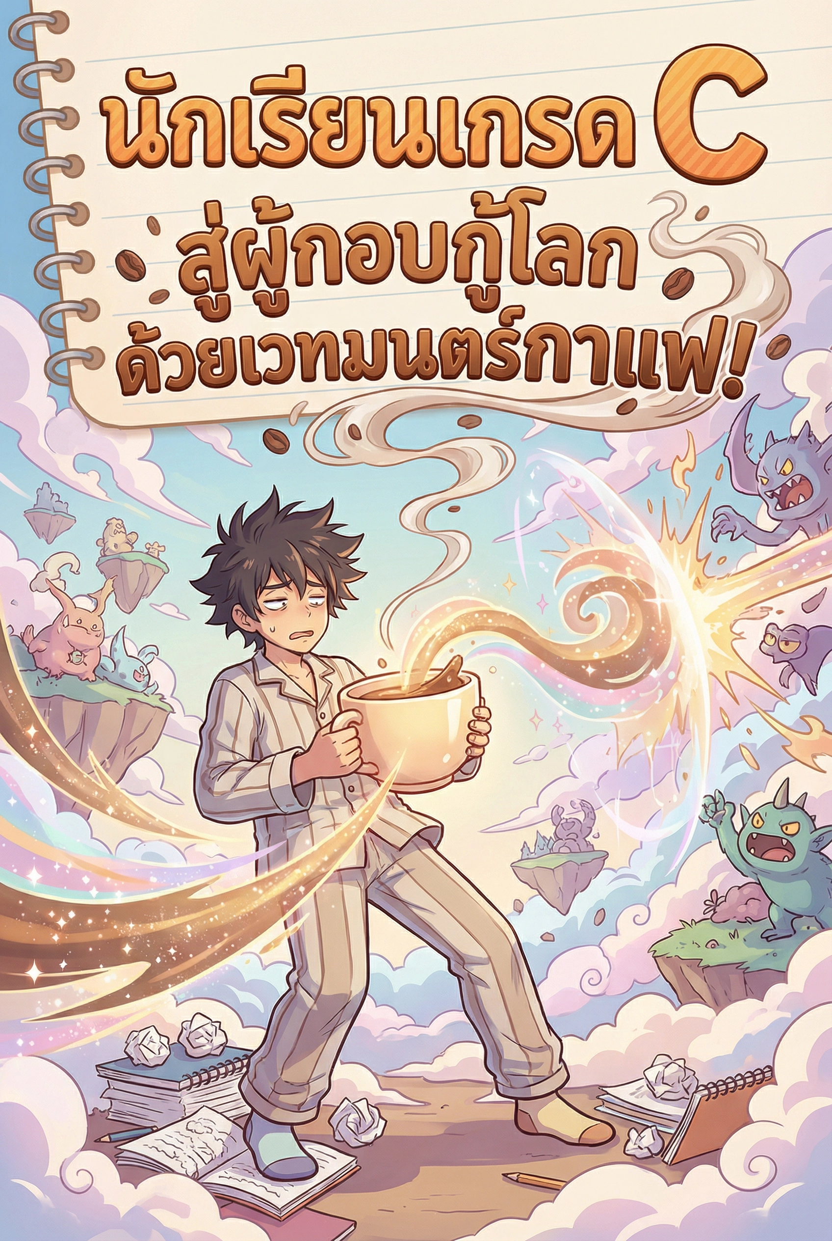อ่านนักเรียนเกรด C สู่ผู้กอบกู้โลกด้วยเวทมนตร์กาแฟ!ฟรี นิยายออนไลน์จบแล้ว - NIYAITHAI24.COM