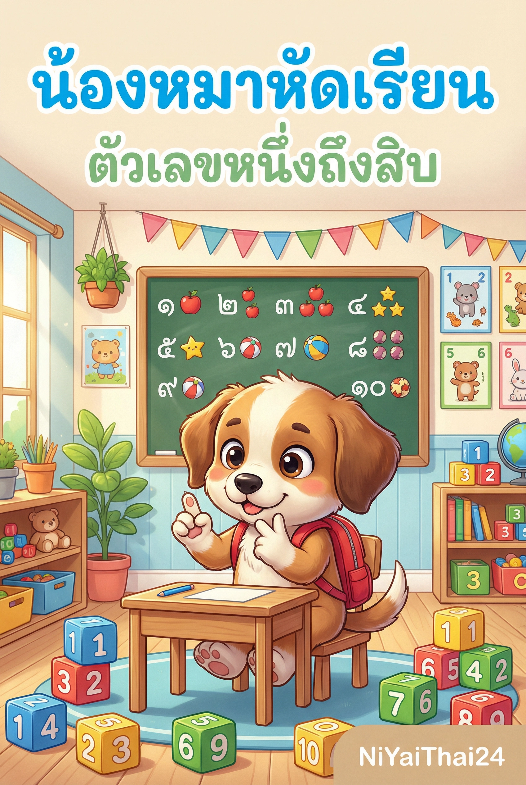 อ่านน้องหมาหัดเรียนรู้ตัวเลขหนึ่งถึงสิบฟรี นิยายออนไลน์จบแล้ว - NIYAITHAI24.COM