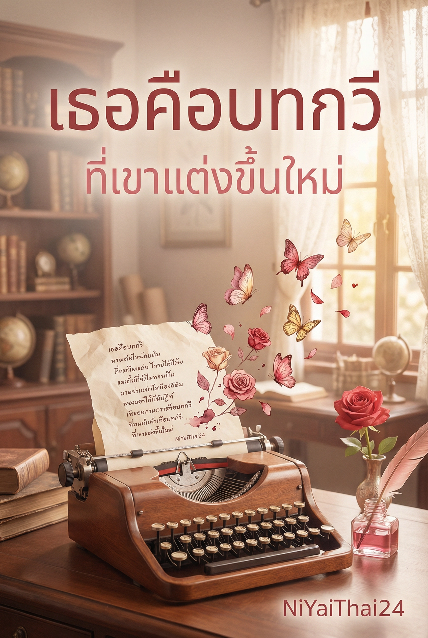 อ่านเธอคือบทกวีที่เขาแต่งขึ้นมาใหม่ โลกทั้งใบของเขาเต็มไปด้วยเธอฟรี นิยายออนไลน์จบแล้ว - NIYAITHAI24.COM