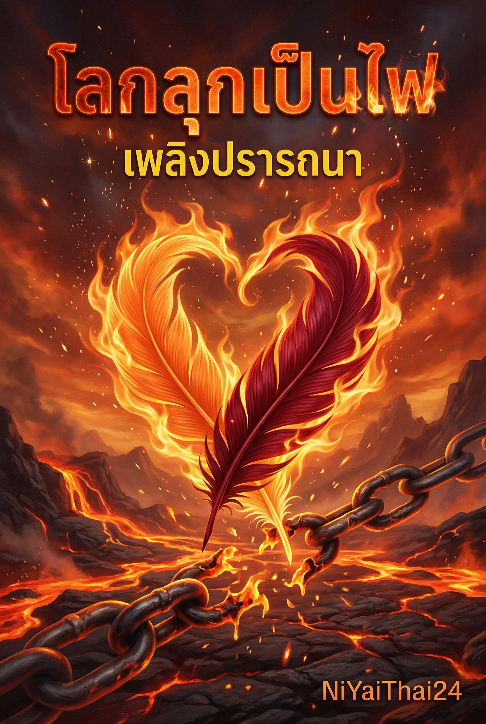 อ่านโลกทั้งใบต้องลุกเป็นไฟ เมื่อหัวใจสองดวงถูกผูกมัดด้วยเพลิงปรารถนาฟรี นิยายออนไลน์จบแล้ว - NIYAITHAI24.COM