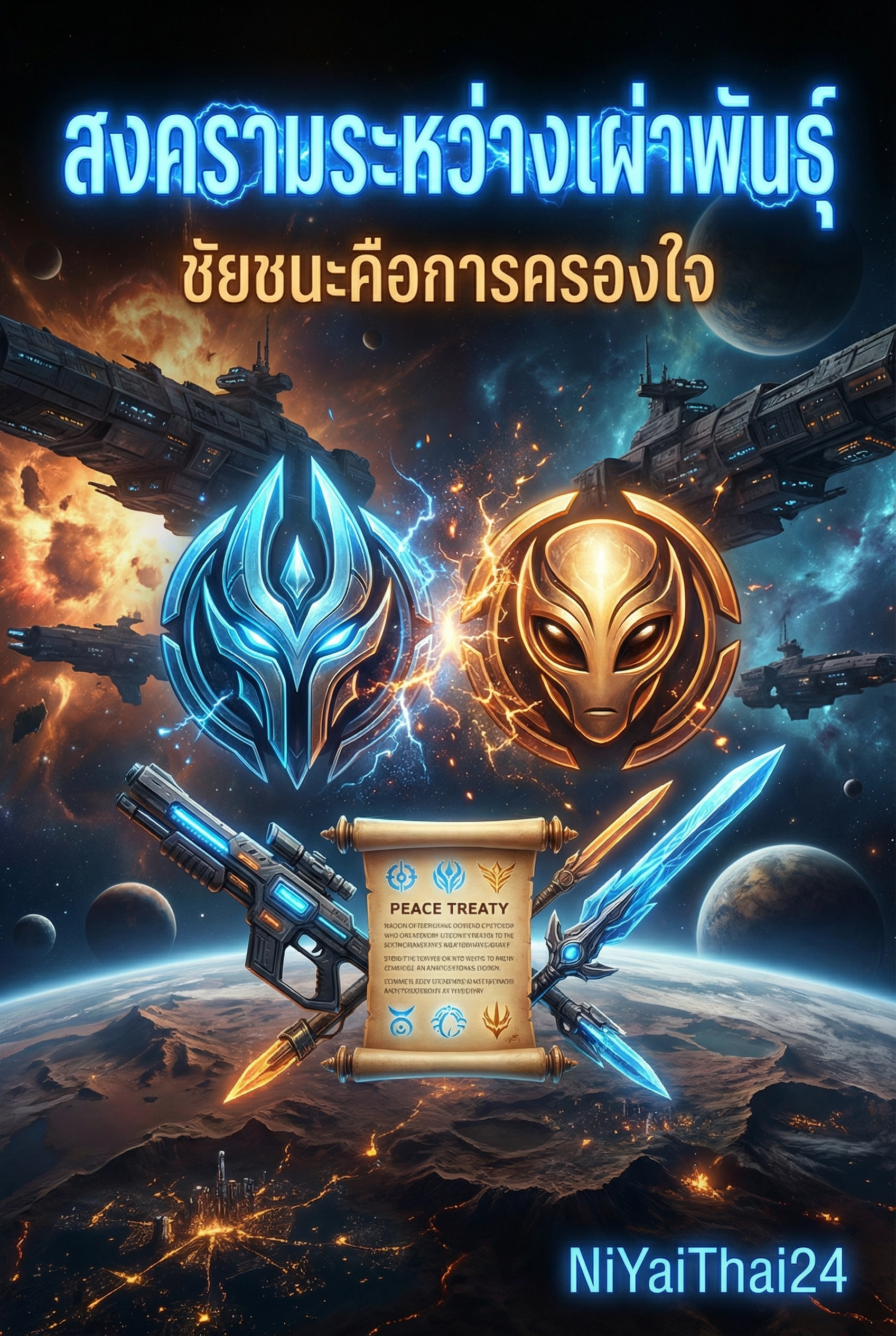 อ่านสงครามระหว่างเผ่าพันธุ์ ชัยชนะคือการได้ครองใจเธอฟรี นิยายออนไลน์จบแล้ว - NIYAITHAI24.COM