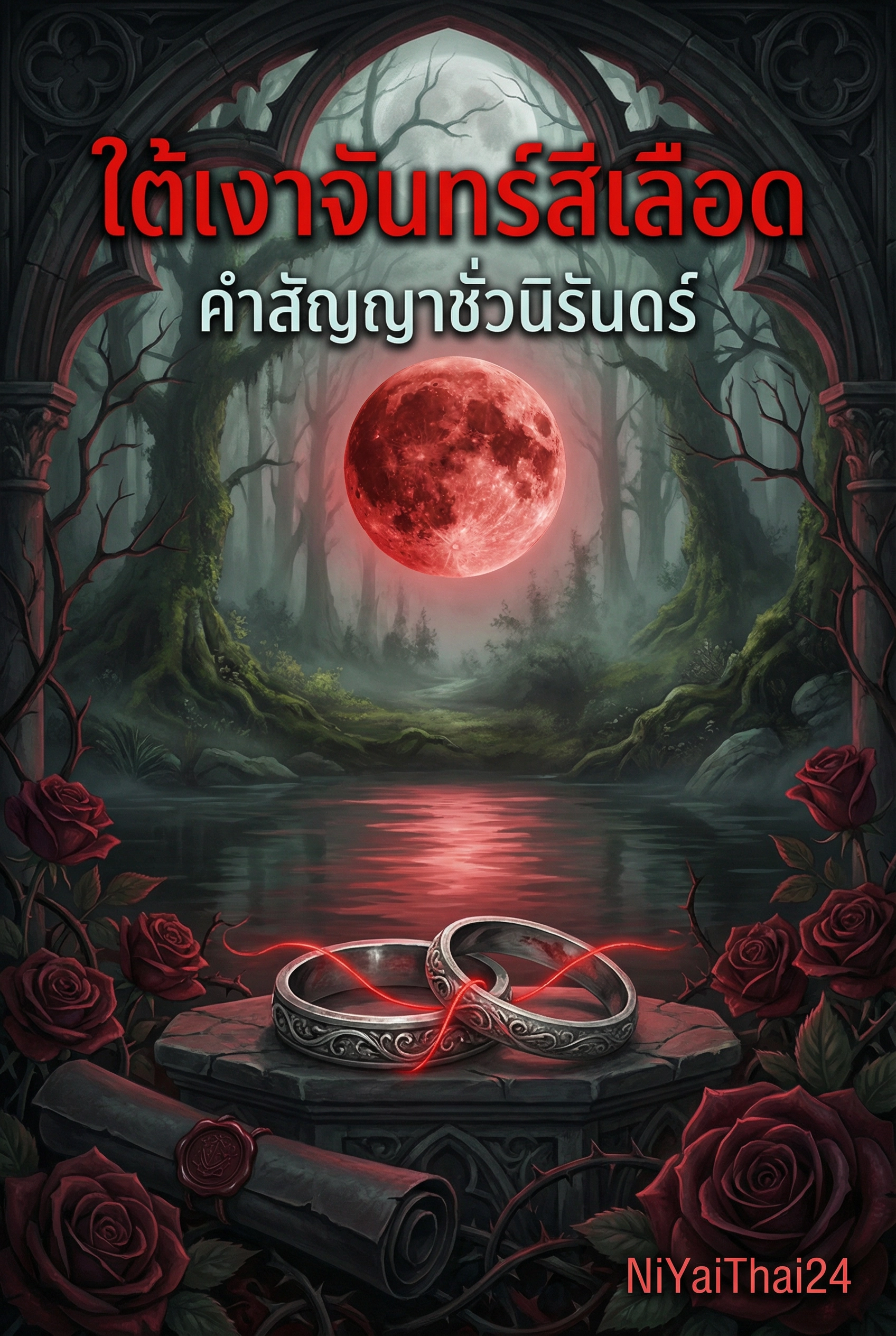 อ่านใต้เงาจันทร์สีเลือด คำสัญญาเลือด สานรักต้องสาปชั่วนิรันดร์ฟรี นิยายออนไลน์จบแล้ว - NIYAITHAI24.COM