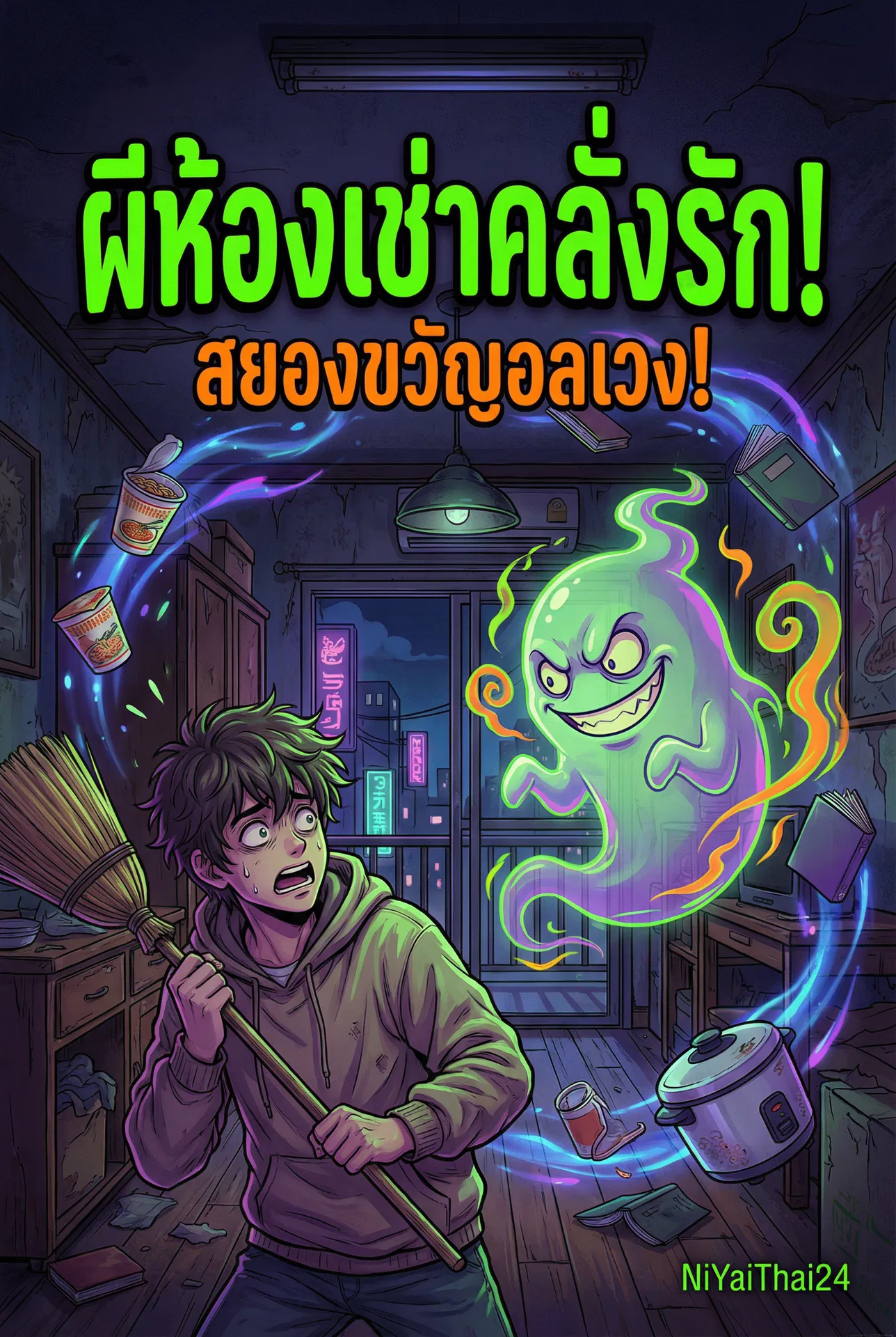 อ่านผีห้องเช่าคลั่งรัก! นักศึกษาปีสุดท้ายต้องปราบผีแม่ยาย สยองขวัญอลเวง!ฟรี นิยายออนไลน์จบแล้ว