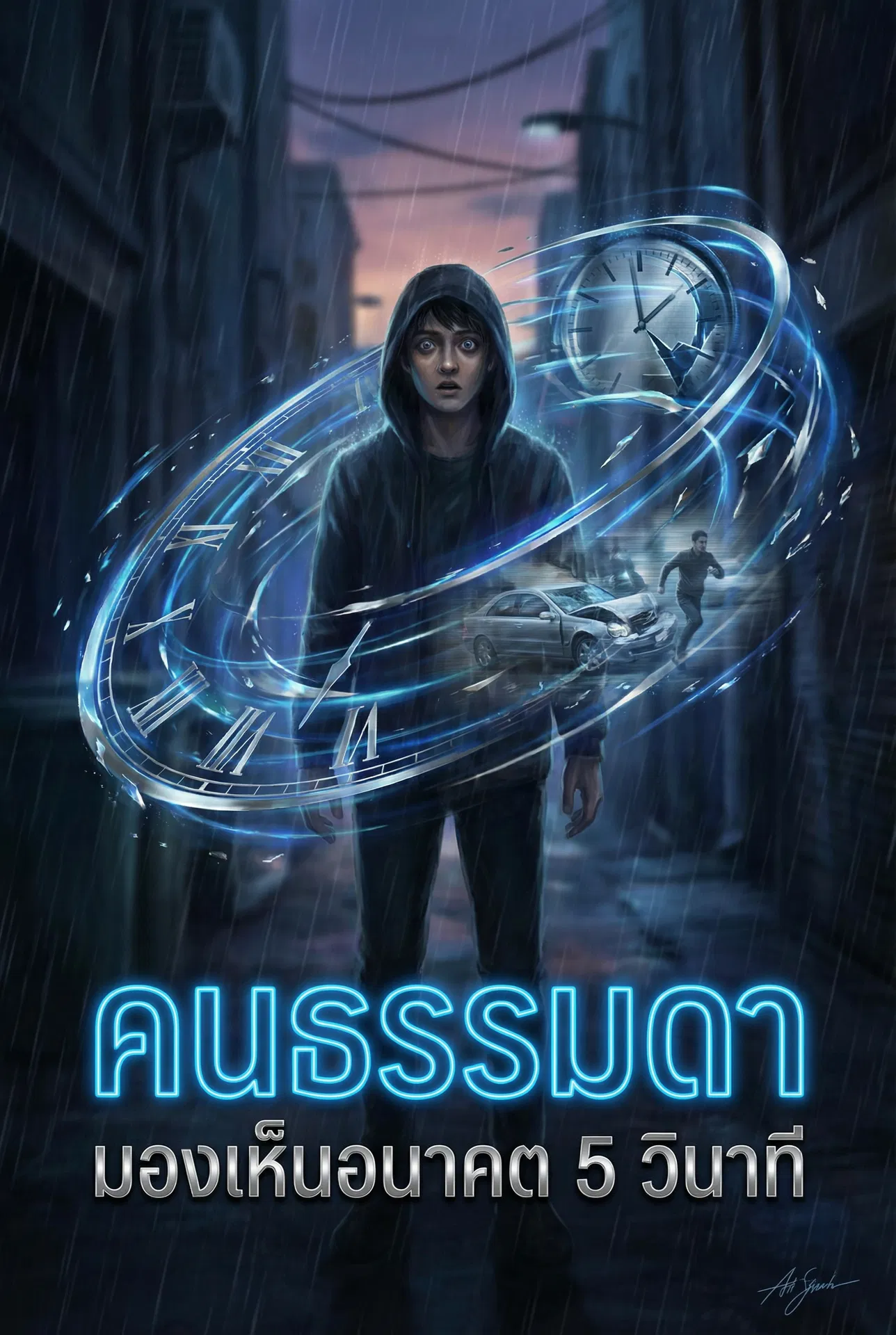 คนธรรมดา → มองเห็นอนาคต 5 วินาที
