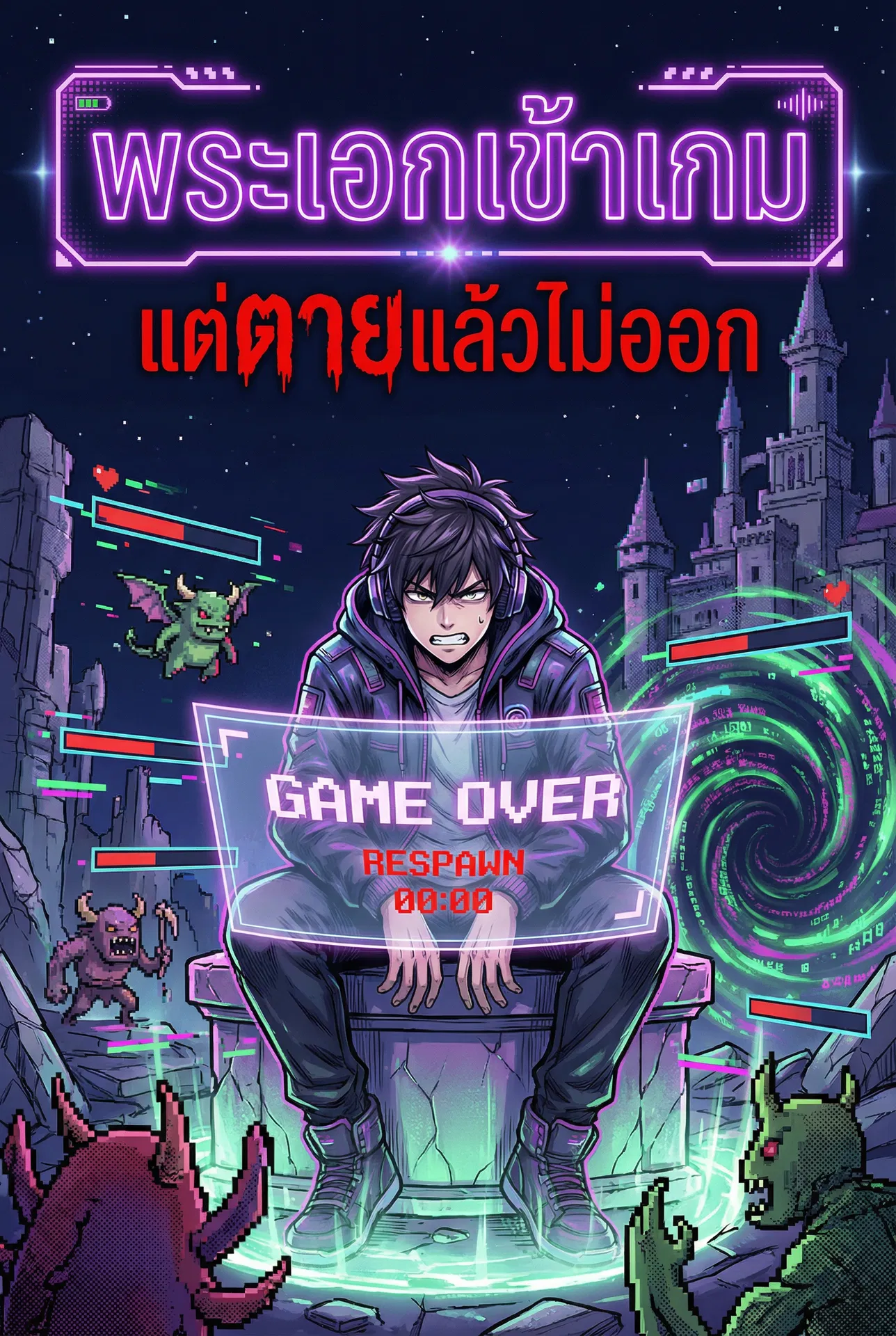 พระเอกเข้าเกม → แต่ตายแล้วไม่ออก