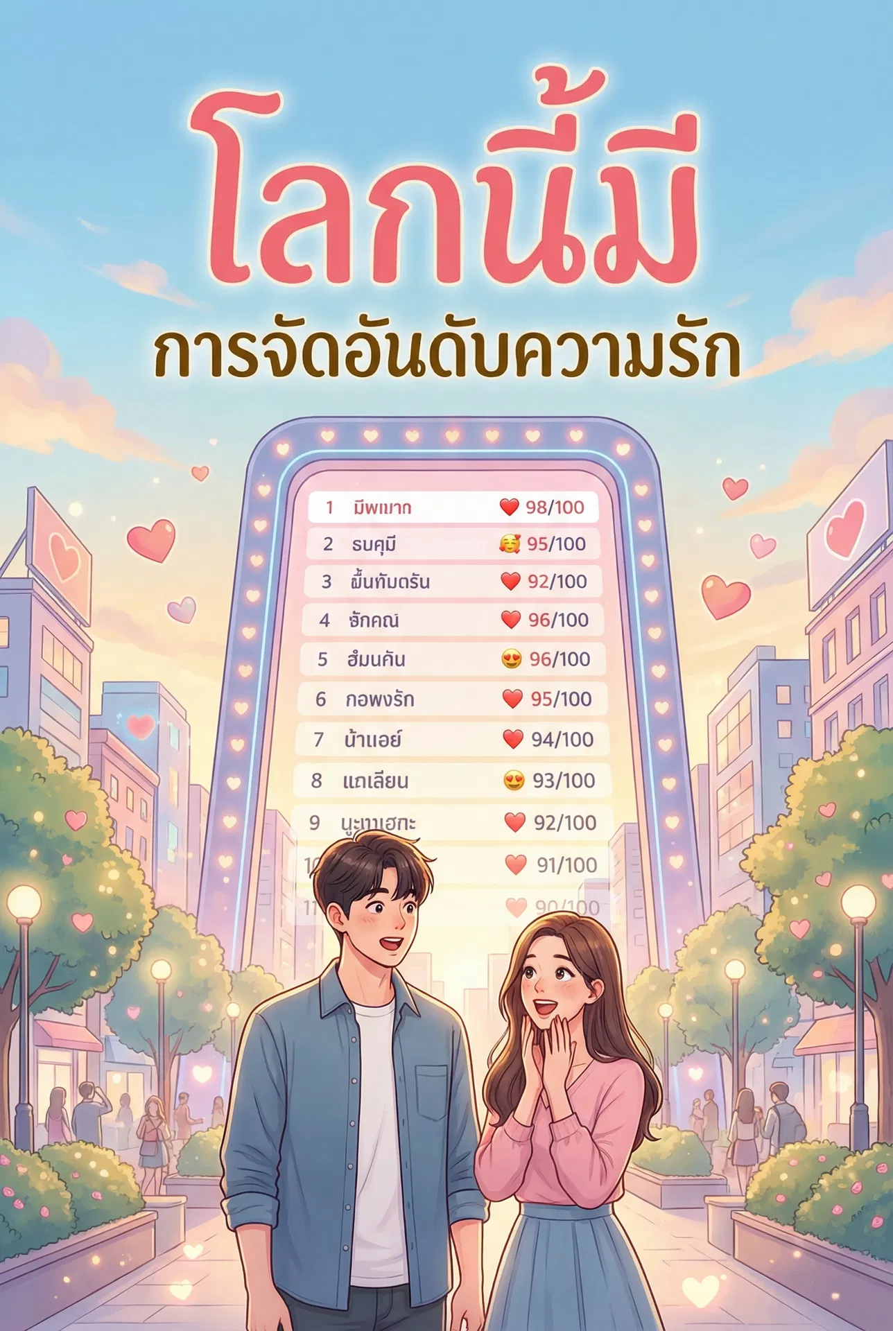 โลกนี้มี “การจัดอันดับความรัก”