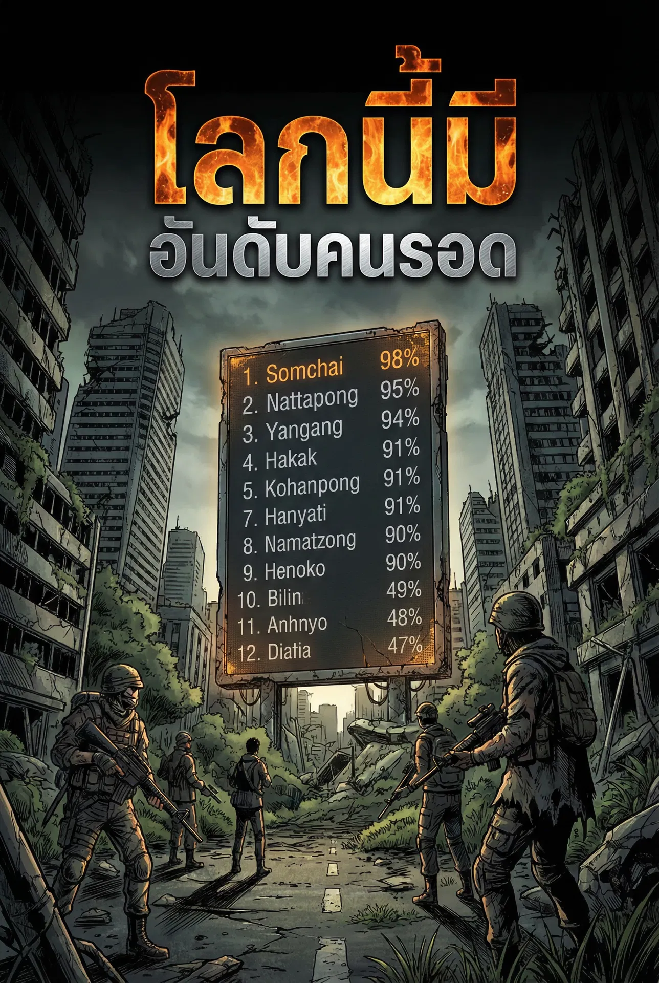 โลกนี้มี “อันดับคนรอด”