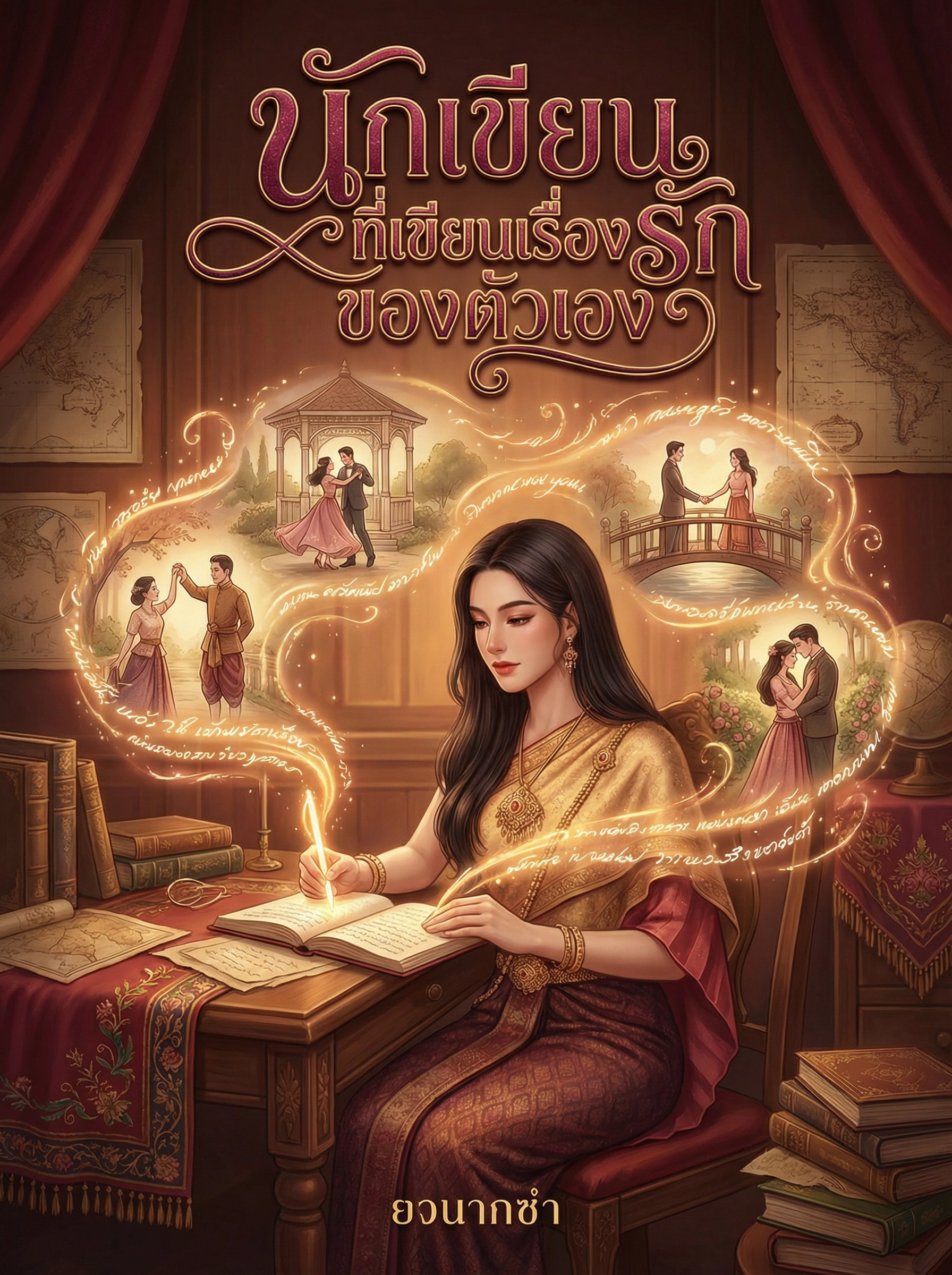 เธอเป็นนักเขียนที่เขียนเรื่องรักของตัวเอง