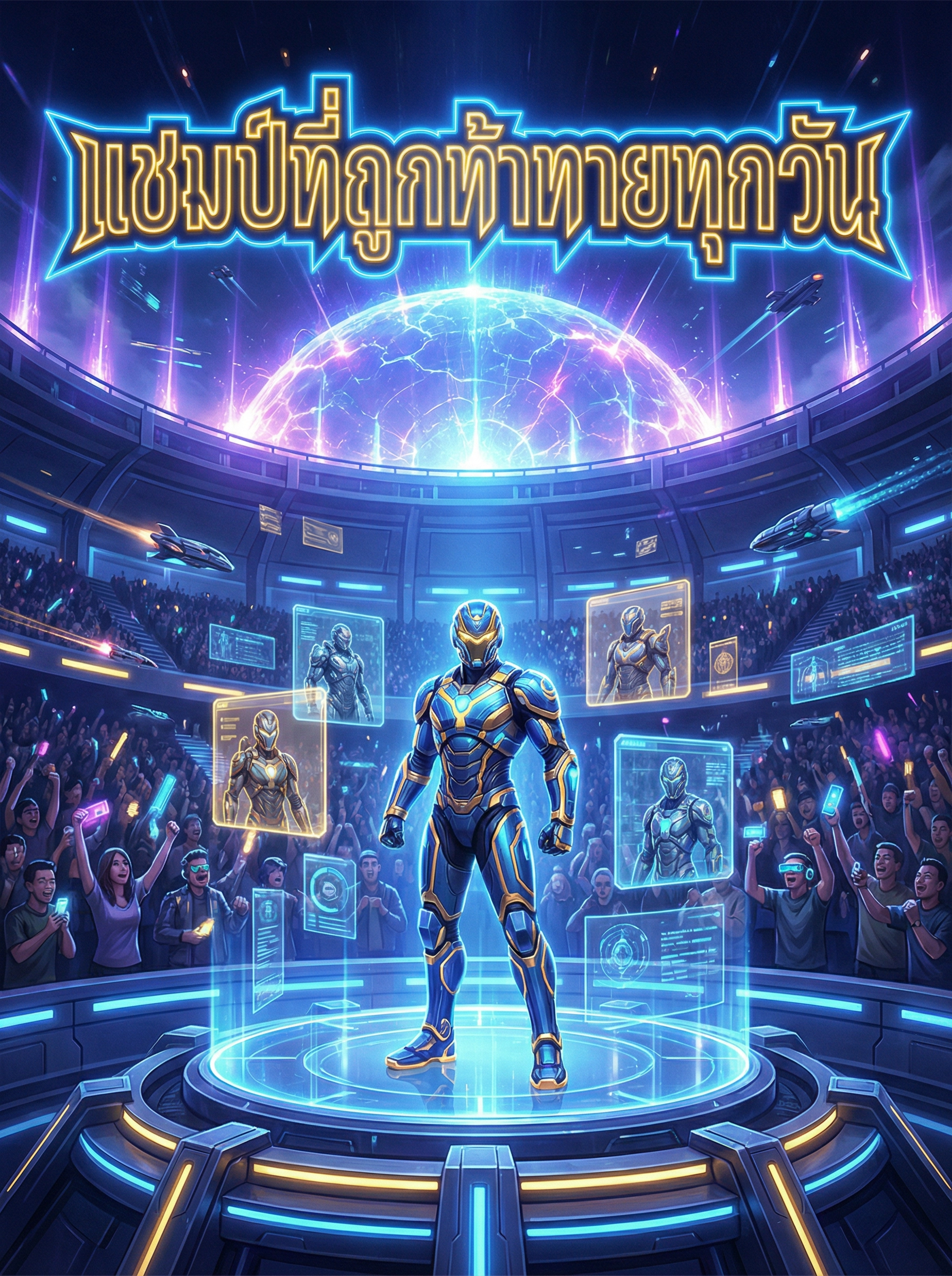 เขาเป็นแชมป์ที่ถูกท้าทายทุกวัน