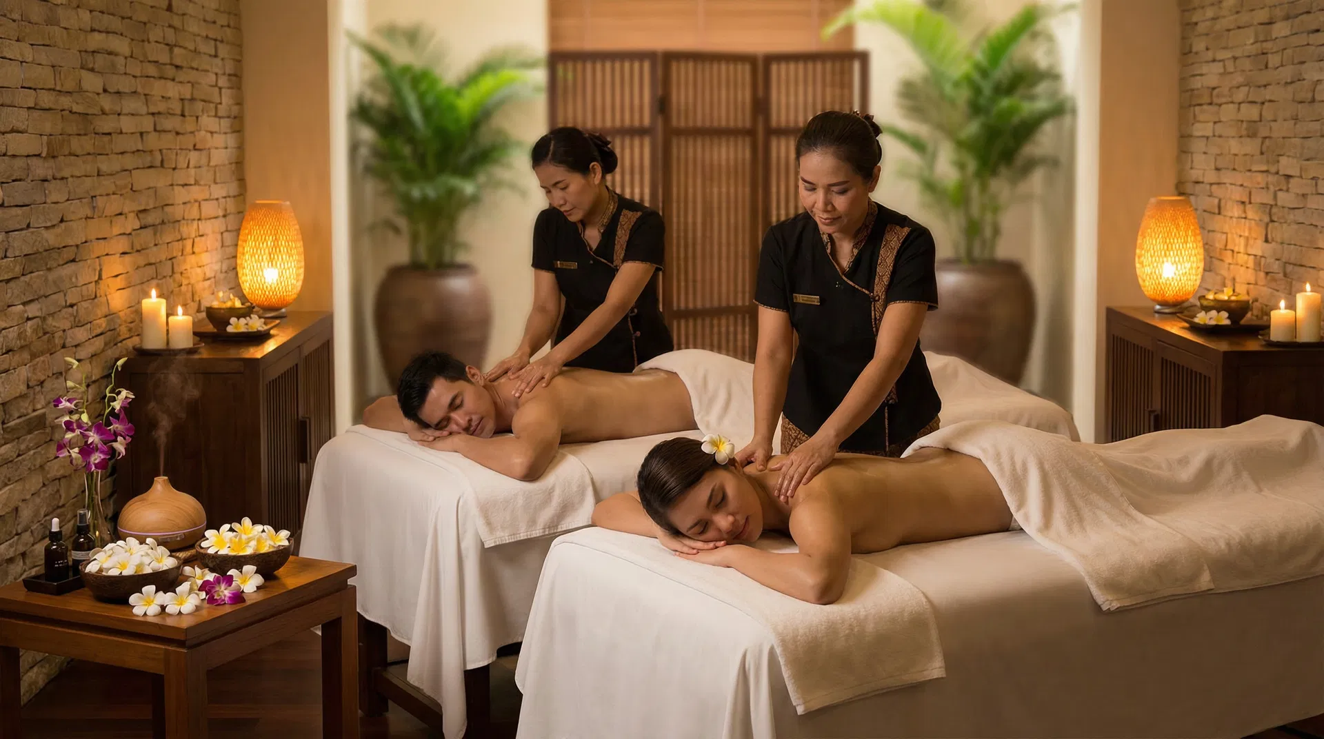 Couples massage at THE MOMENT Spa Athens