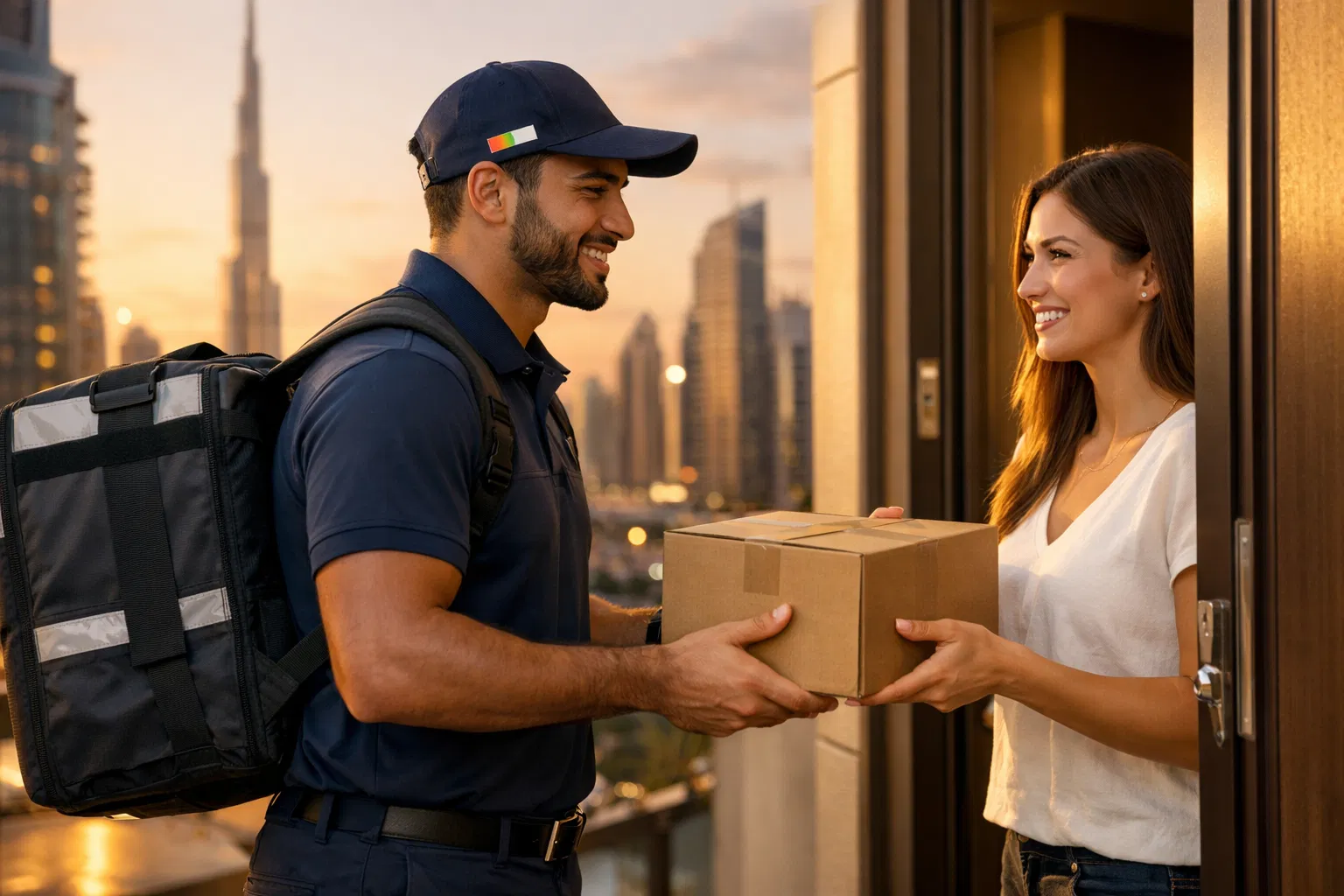 خدمة التوصيل السريع في الإمارات