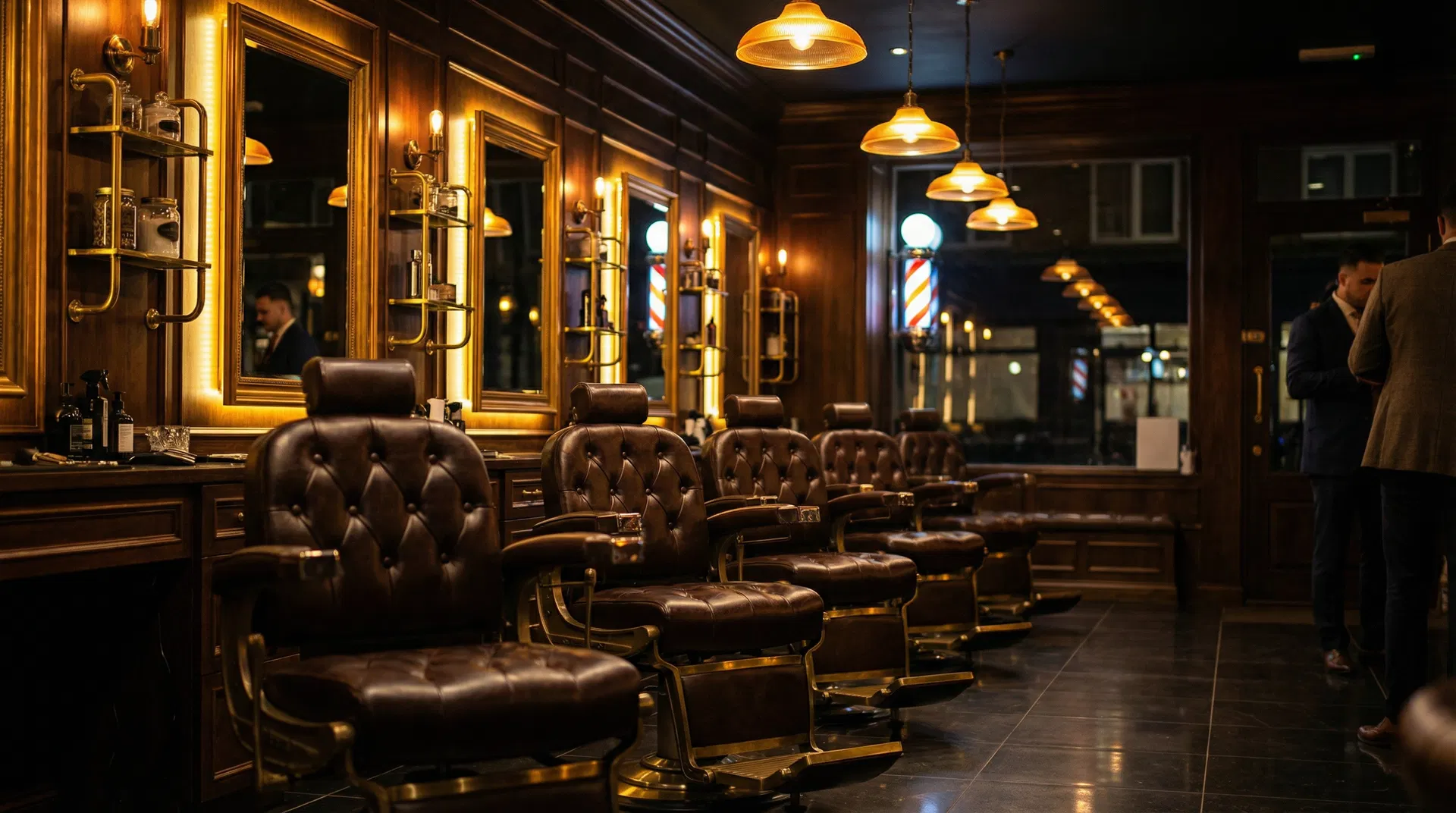 Dapper Don Barber Lounge interior